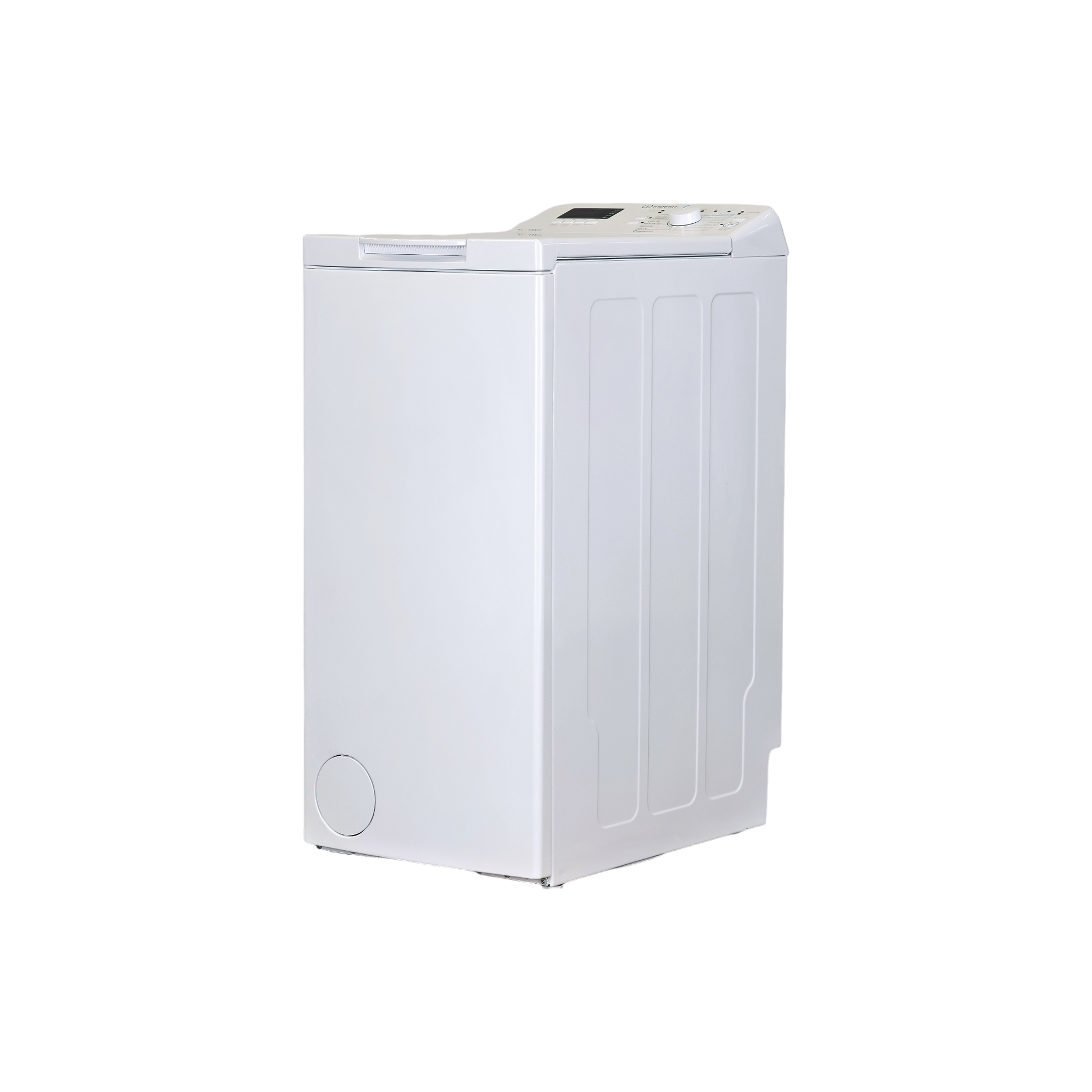 Lave-Linge Top 6 kg Reconditionné INDESIT BTWHS62400FRN : vue du côté gauche