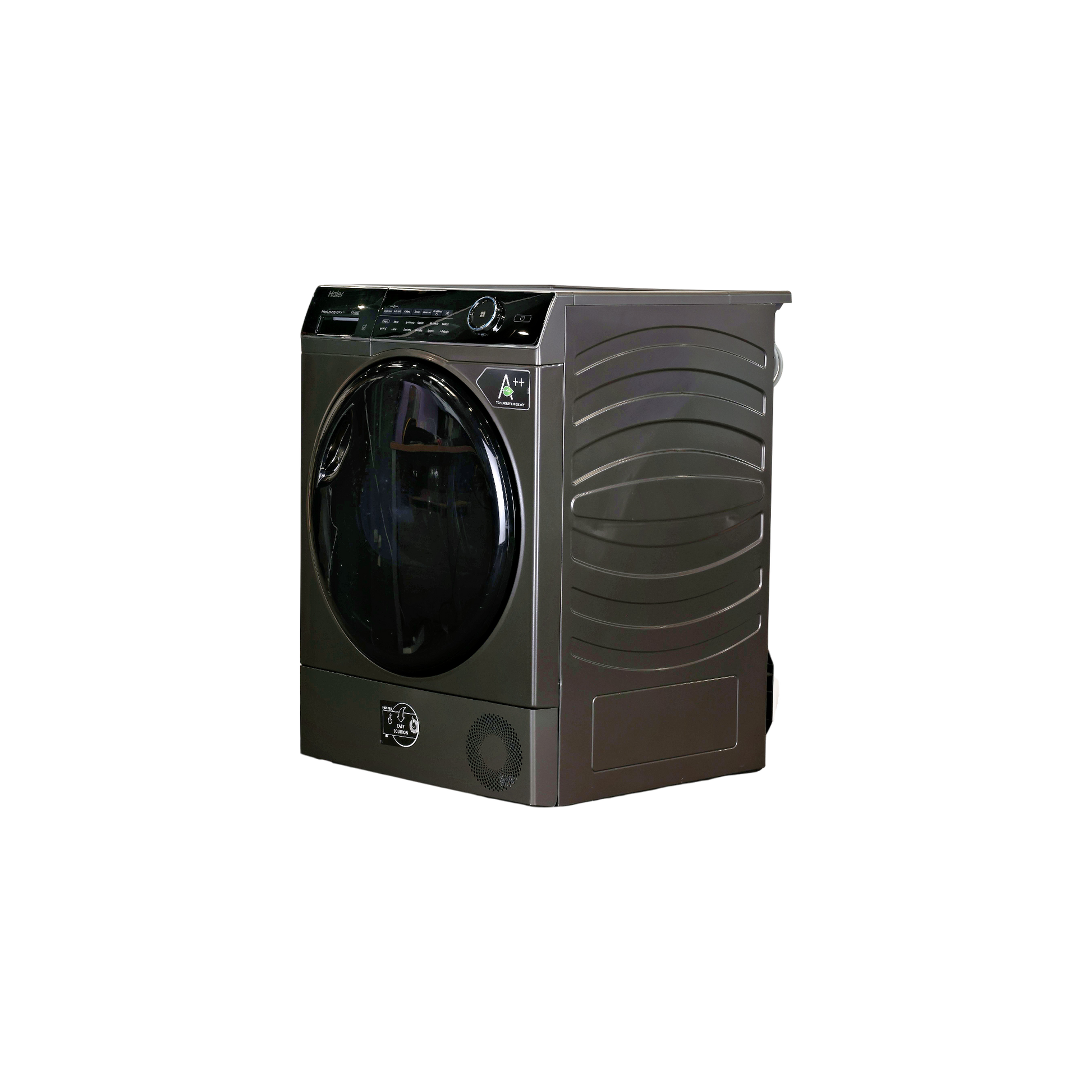 Seche-Linge Pompe À Chaleur 10 kg Reconditionné HAIER HD100-A2959RE-FR : vue du côté gauche