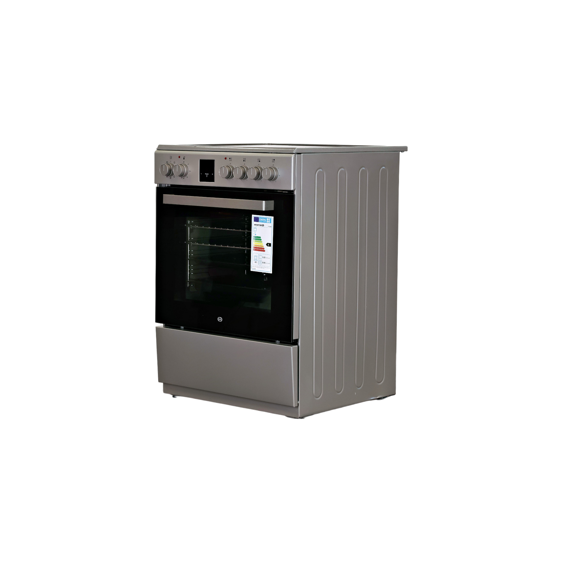 Cuisinière Vitrocéramique  Reconditionné ESSENTIEL B ECV606S : vue du côté gauche