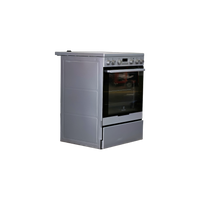 Cuisinière Vitrocéramique 74 L Reconditionné ELECTROLUX EKC6450COS : vue du côté droit