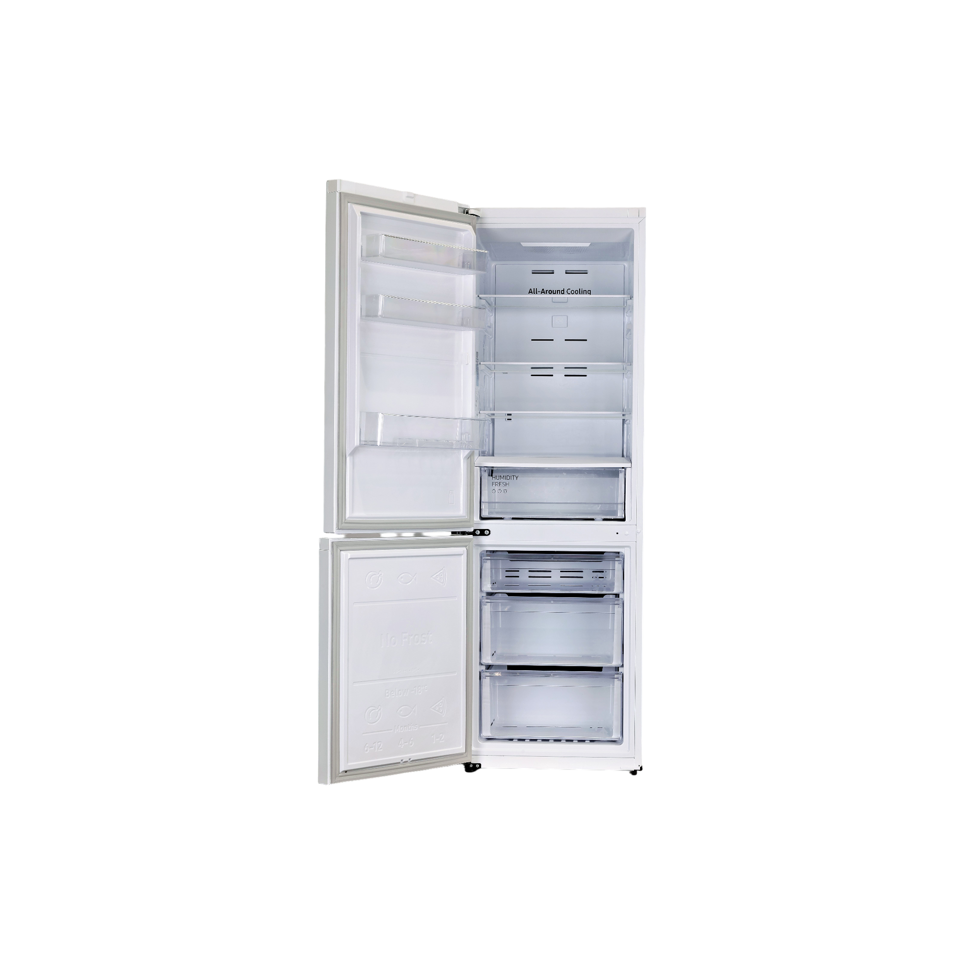 Réfrigérateur Avec Congélateur 344 L Reconditionné SAMSUNG RB34T600EWW : vue de l'intérieur