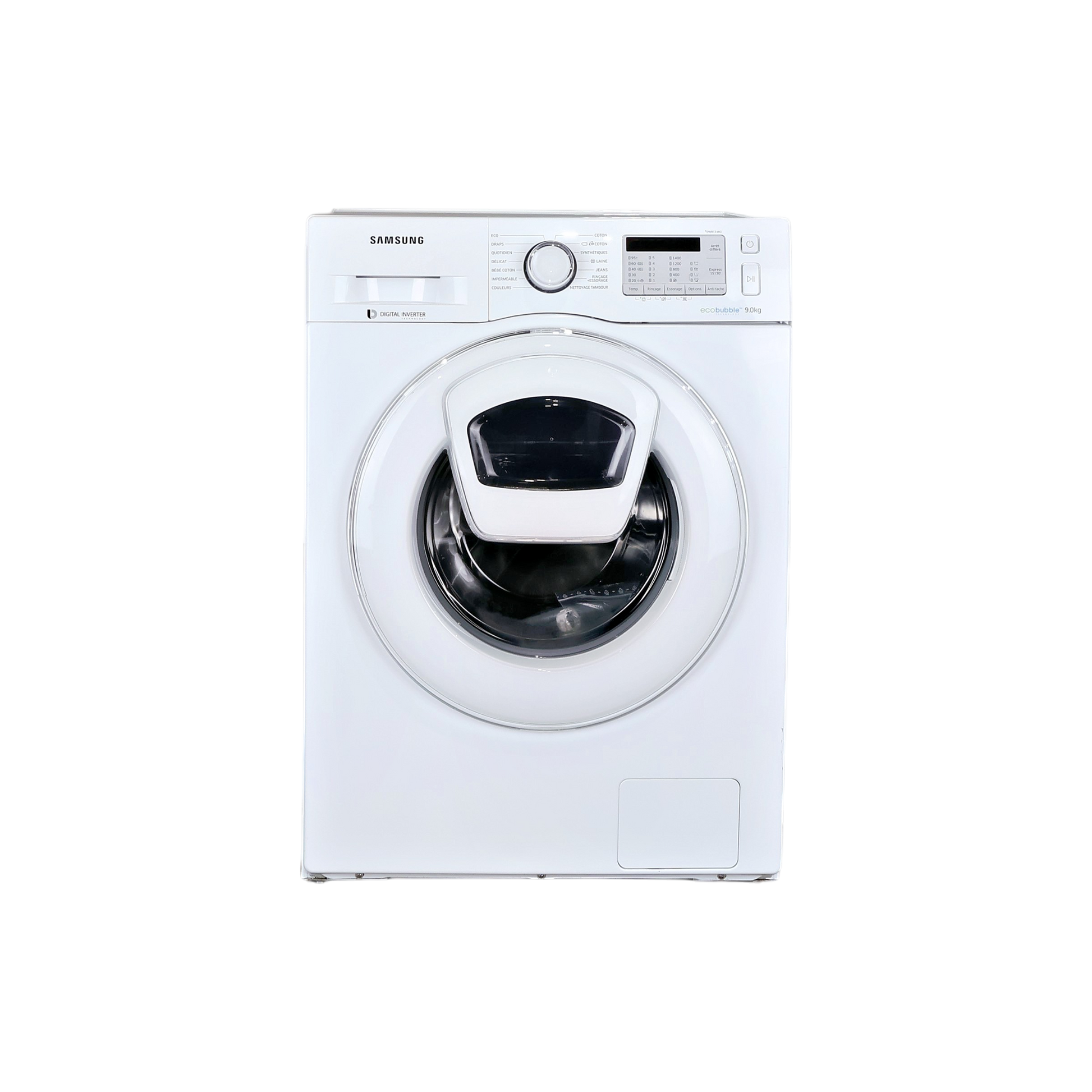 Lave-Linge Hublot 9 kg Reconditionné SAMSUNG WW90K5413WW : vue de face