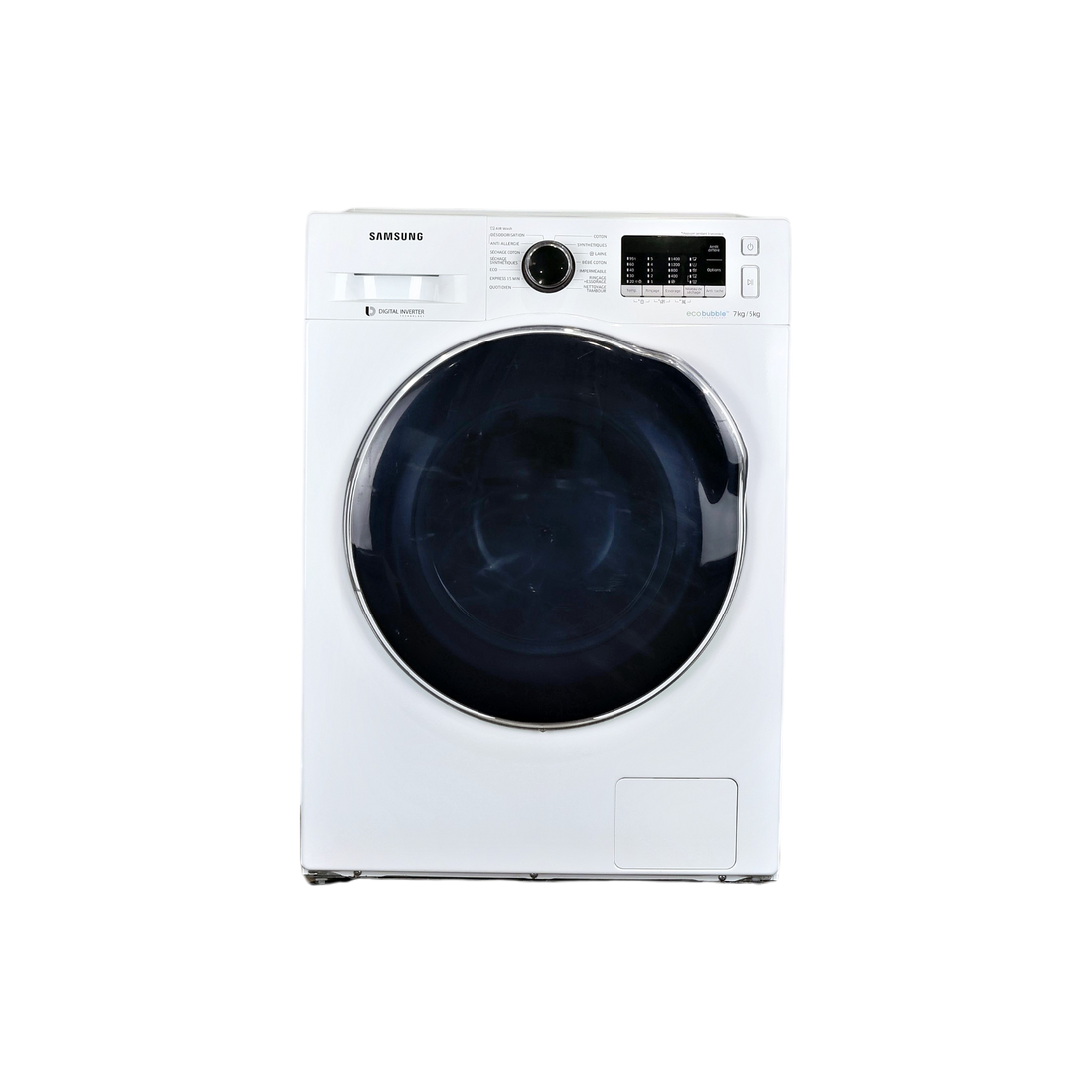 Lave-Linge Sechant 7 kg Reconditionné SAMSUNG WD70J5410AW : vue de face