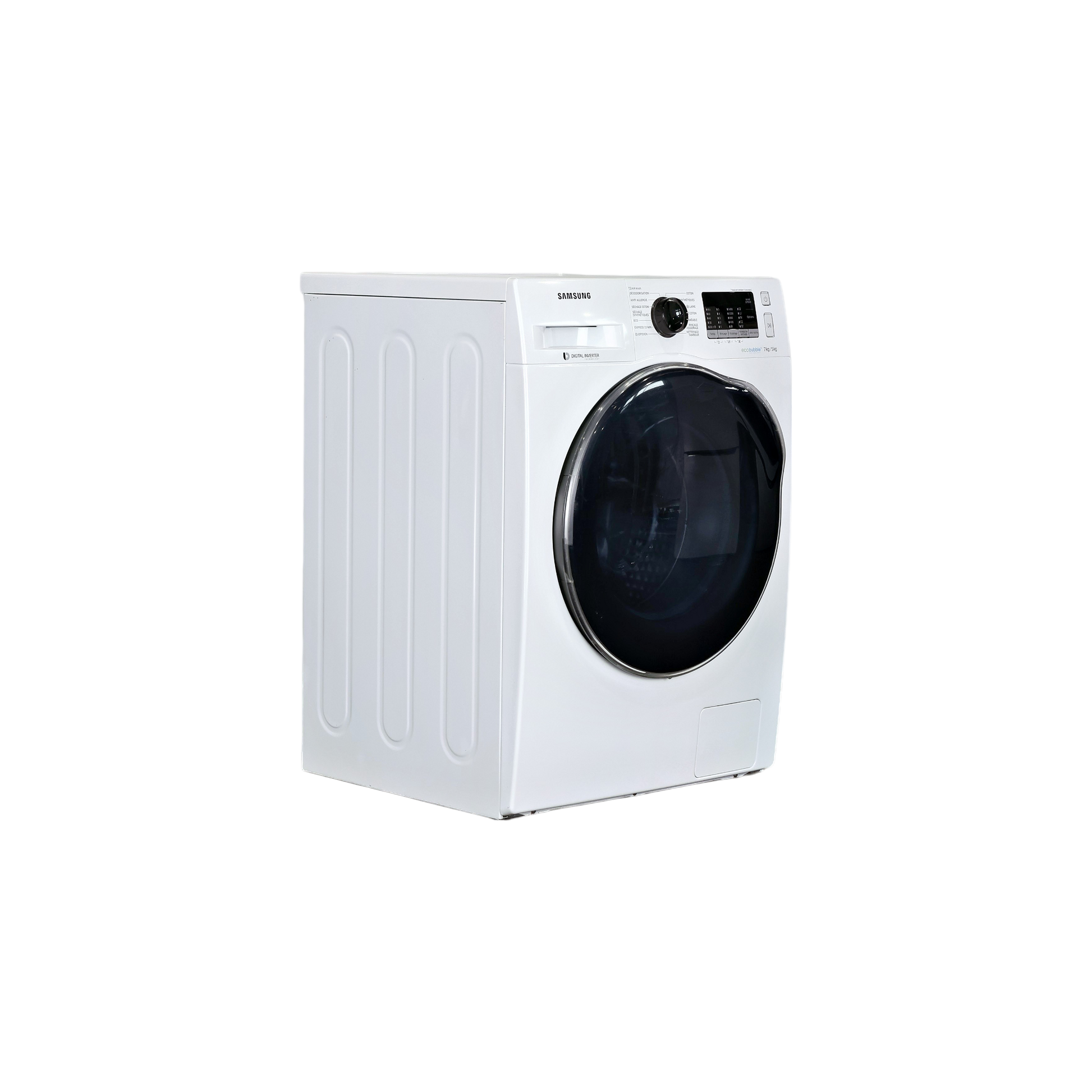 Lave-Linge Sechant 7 kg Reconditionné SAMSUNG WD70J5410AW : vue du côté droit
