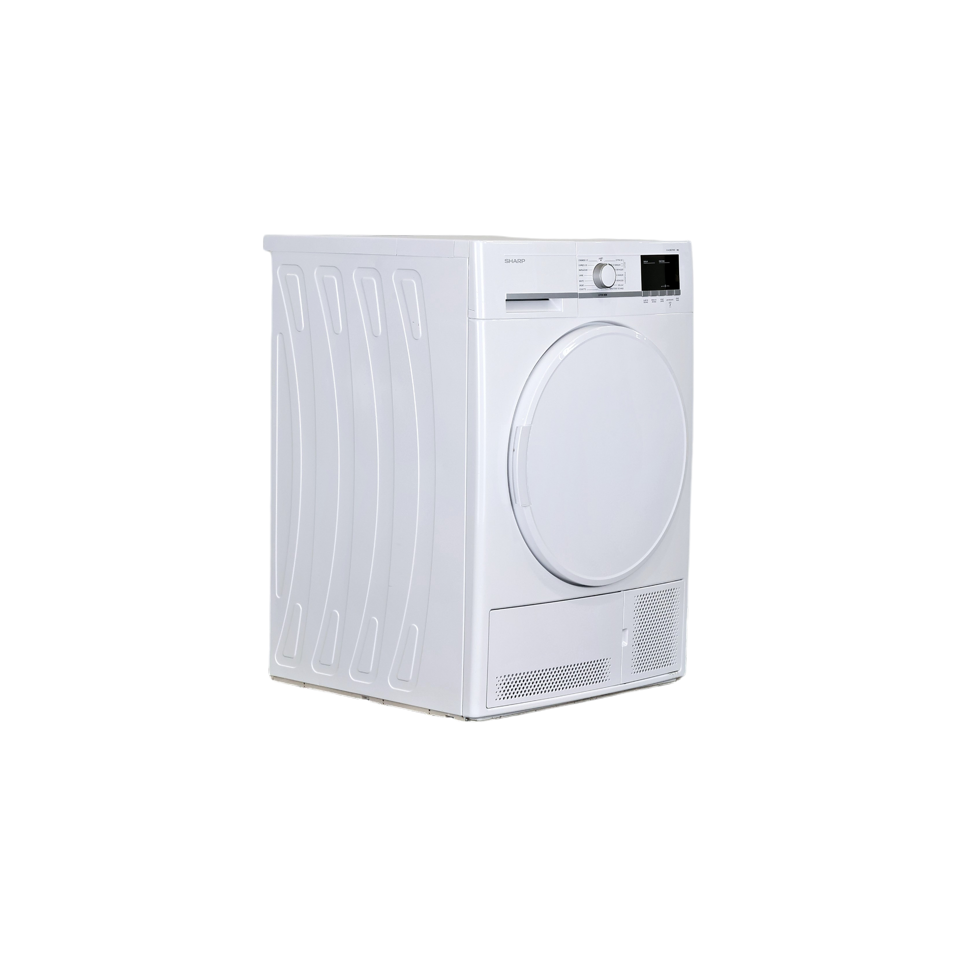 Seche-Linge Condensation 8 kg Reconditionné SHARP KD-GCB8S7PW9 : vue du côté droit