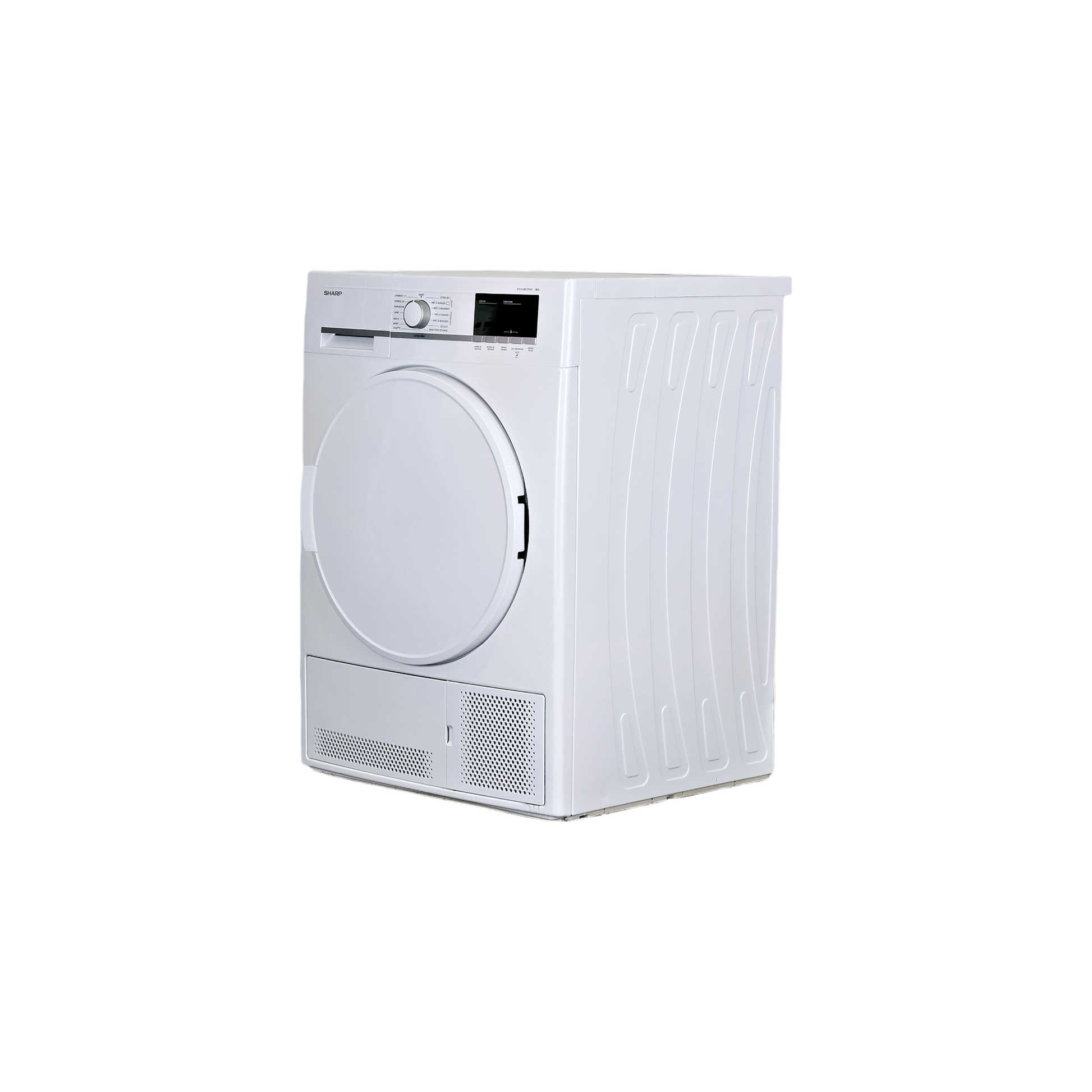 Seche-Linge Condensation 8 kg Reconditionné SHARP KD-GCB8S7PW9 : vue du côté gauche