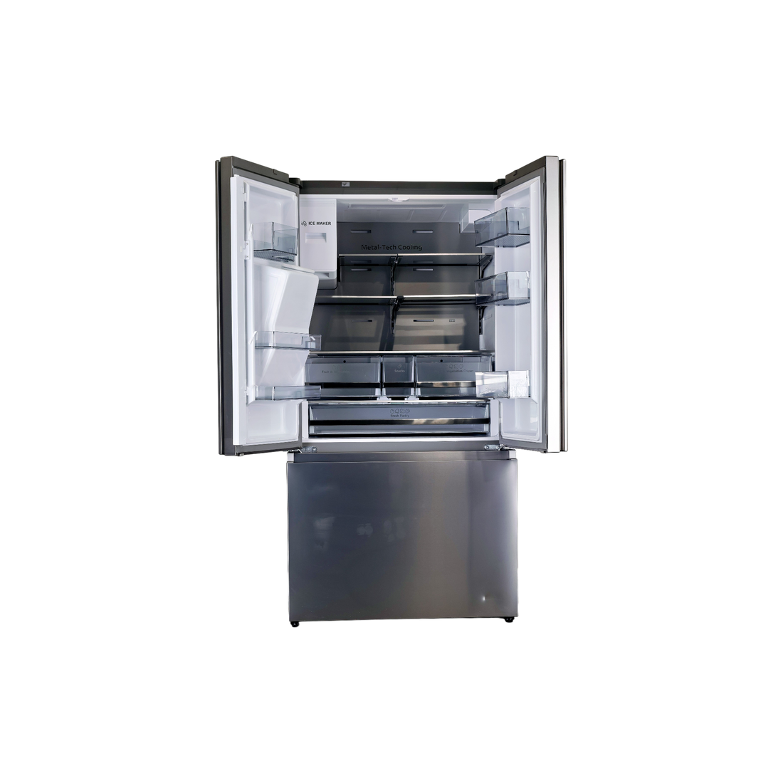 Réfrigérateur Multi-Portes 612 L Reconditionné HISENSE RF793N4SASE : vue de l'intérieur