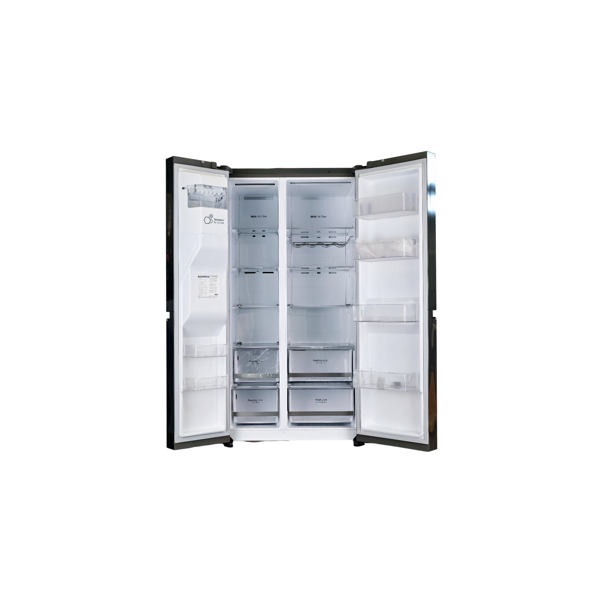 Réfrigérateur Américain 635 L Reconditionné LG GSLV80DSLF : vue de l'intérieur