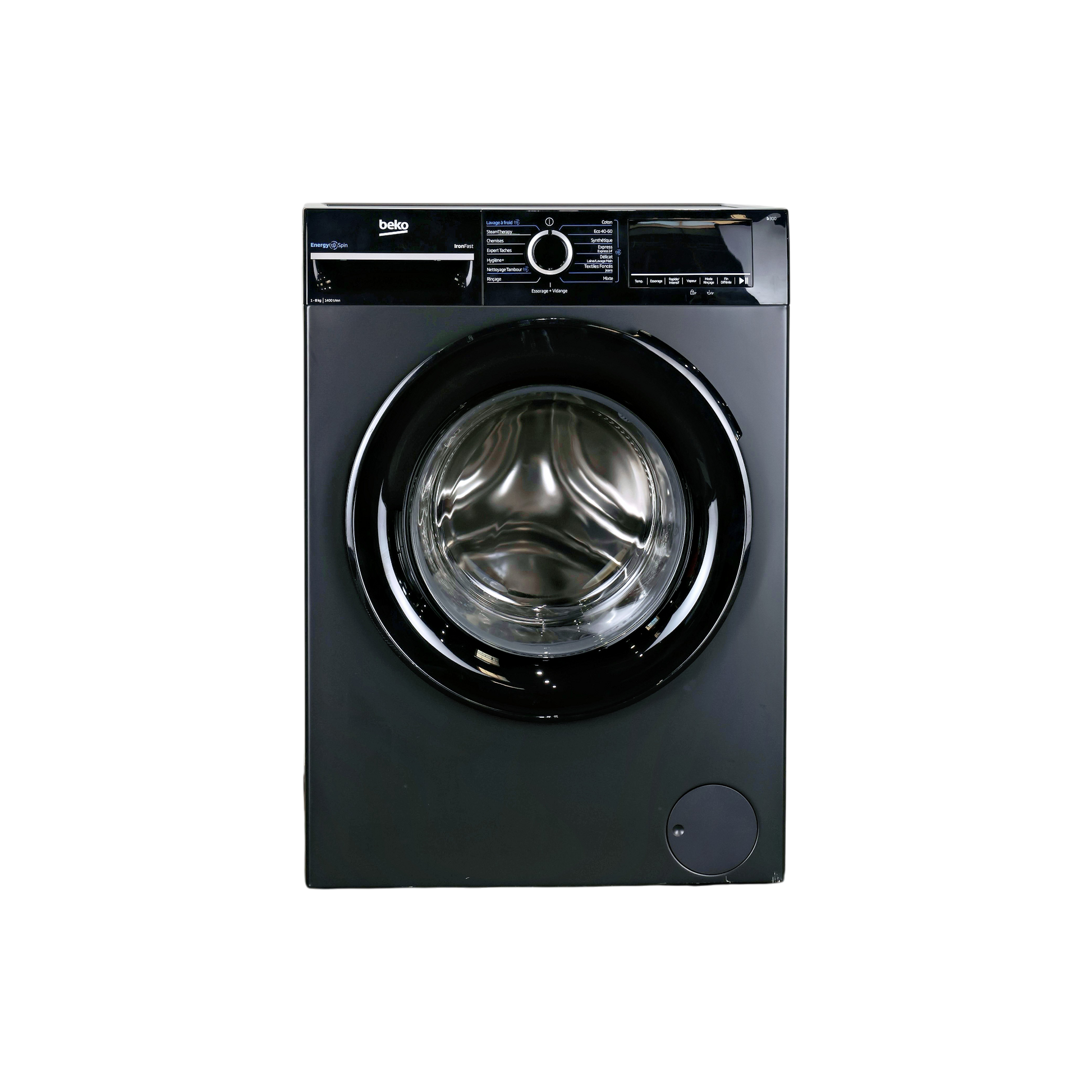 Lave-Linge Hublot 8 kg Reconditionné BEKO BM34WFU48411A : vue de face