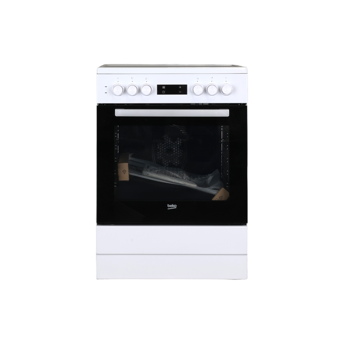 Cuisinière Vitrocéramique  Reconditionné BEKO FSE67300WCS : vue de face