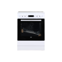 Cuisinière Vitrocéramique  Reconditionné BEKO FSE67300WCS : vue de face