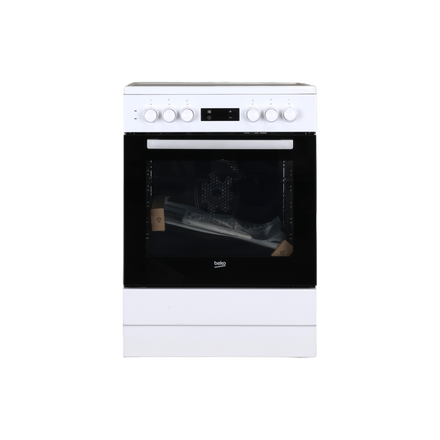 Cuisinière Vitrocéramique  Reconditionné BEKO FSE67300WCS : vue de face
