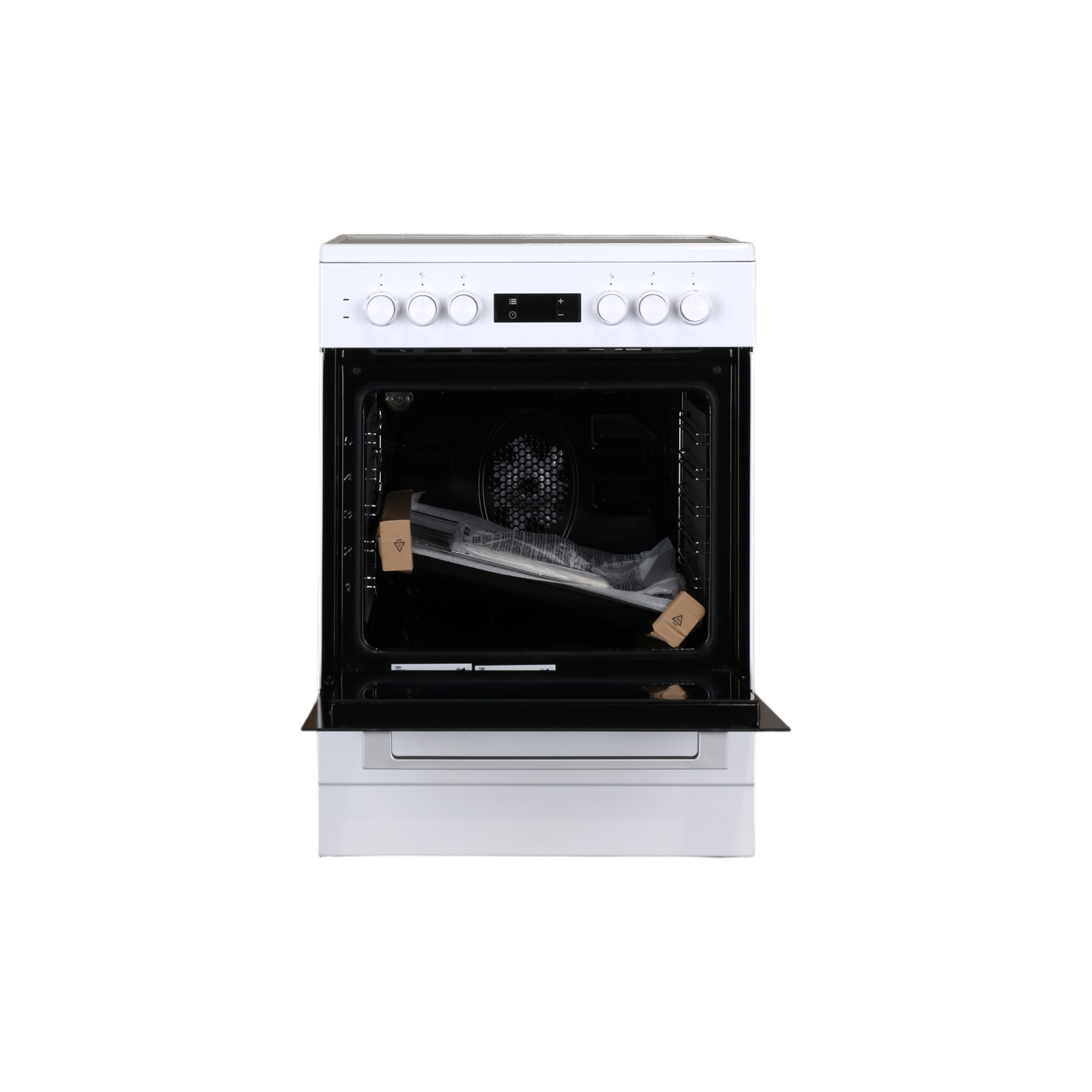 Cuisinière Vitrocéramique  Reconditionné BEKO FSE67300WCS : vue de l'intérieur
