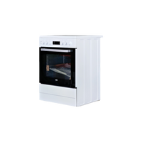 Cuisinière Vitrocéramique  Reconditionné BEKO FSE67300WCS : vue du côté gauche