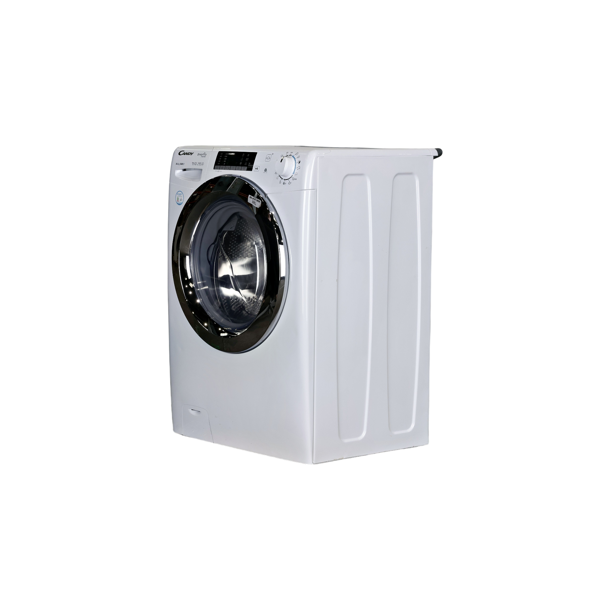 Lave-Linge Sechant 8 kg Reconditionné CANDY CSOW5854TWMC-S : vue du côté gauche