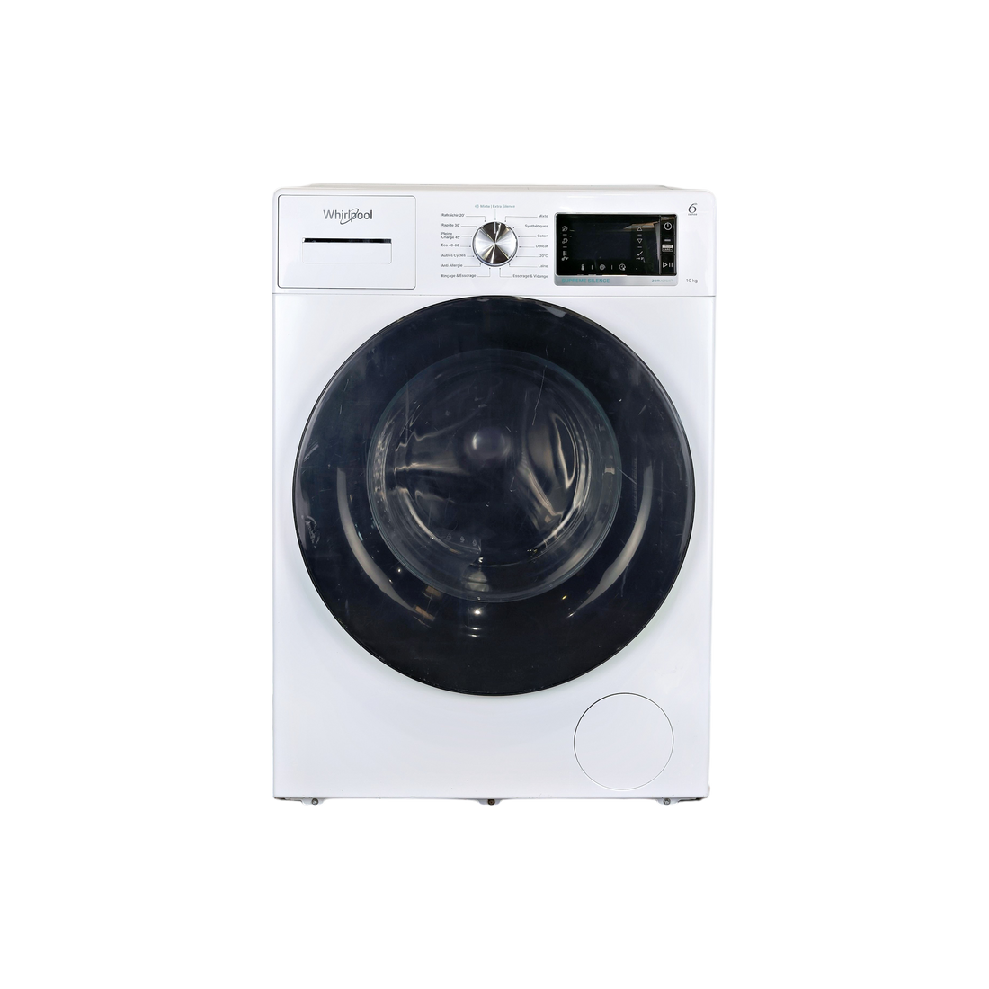 Lave-Linge Hublot 10 kg Reconditionné WHIRLPOOL W6W045WBPFR : vue de face