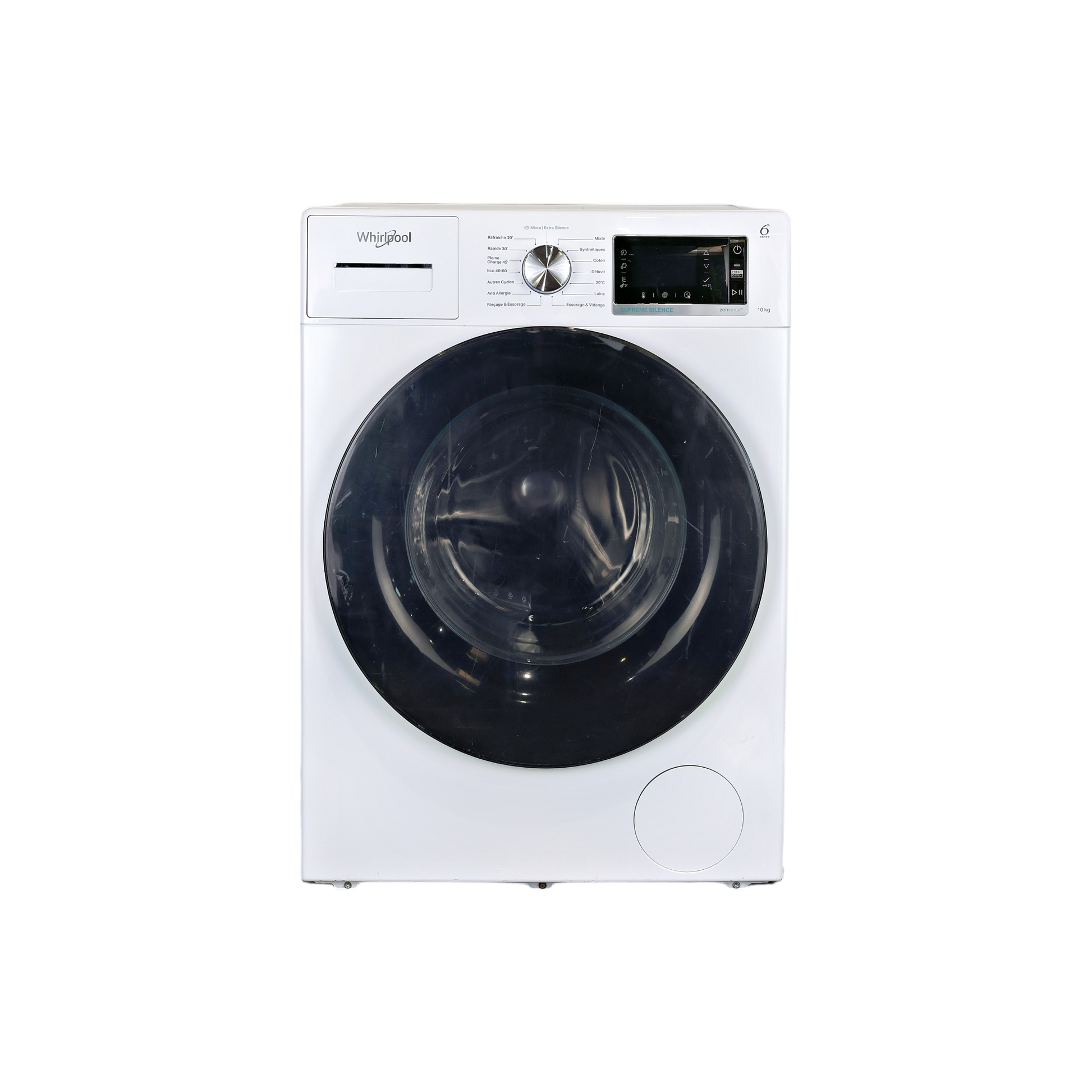 Lave-Linge Hublot 10 kg Reconditionné WHIRLPOOL W6W045WBPFR : vue de face