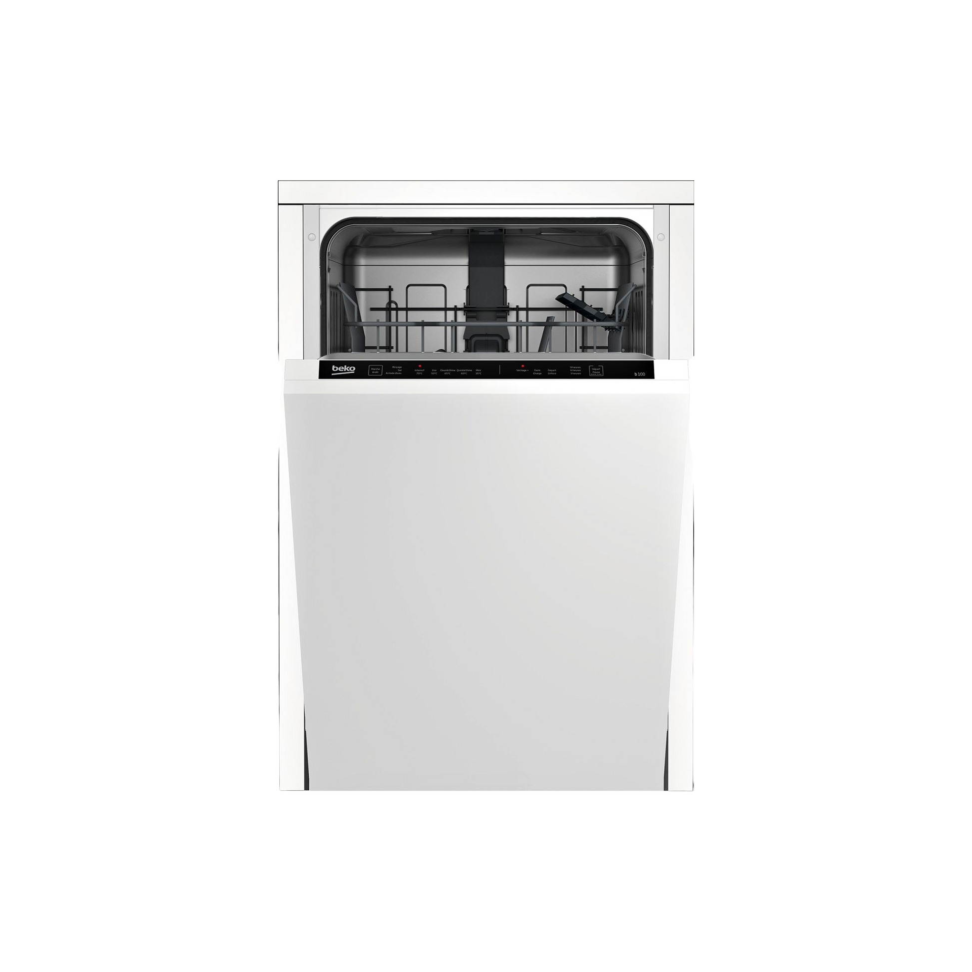 Lave-Vaisselle Encastrable 10 Cvts Reconditionné BEKO LVI42F : vue du côté gauche