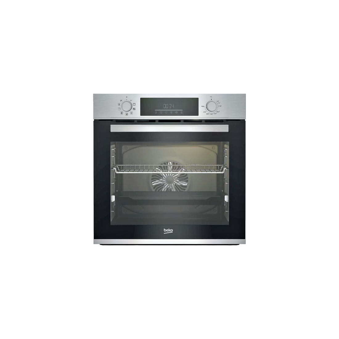 Four Chaleur Tournante 72 L Reconditionné BEKO BBQM12301XC : vue de face