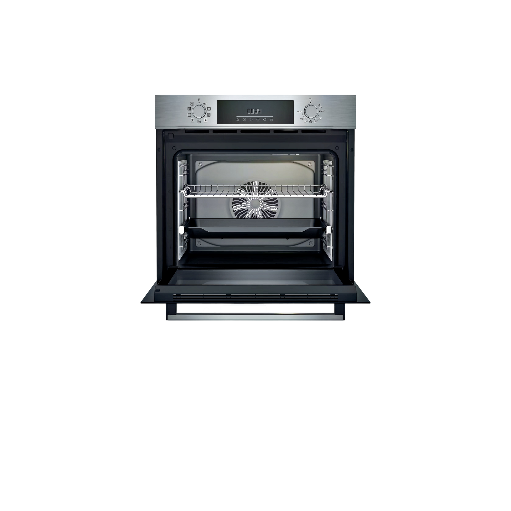 Four Chaleur Tournante 72 L Reconditionné BEKO BBQM12301XC : vue de l'intérieur