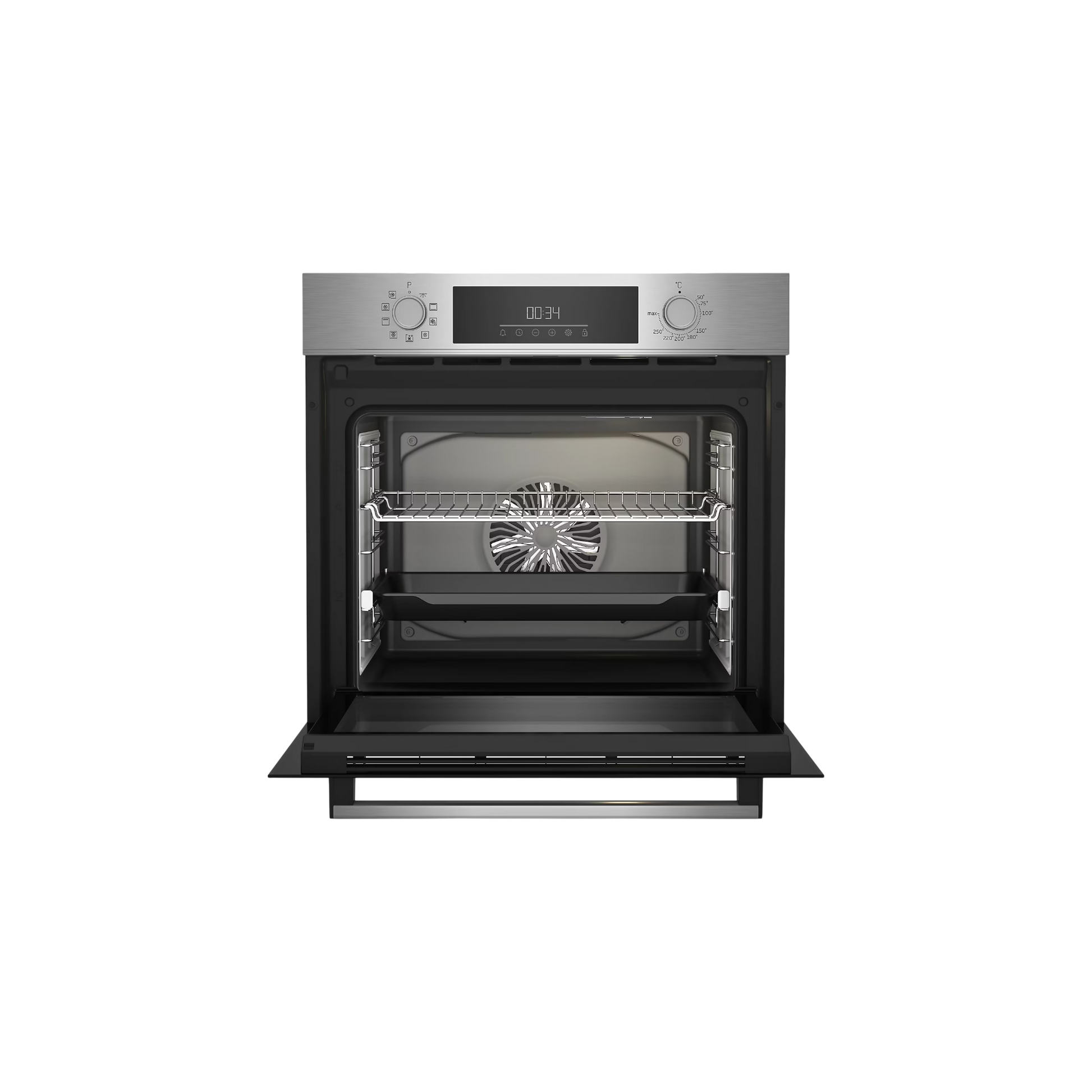 Four Chaleur Tournante 72 L Reconditionné BEKO BBQM12301XC : vue de l'intérieur