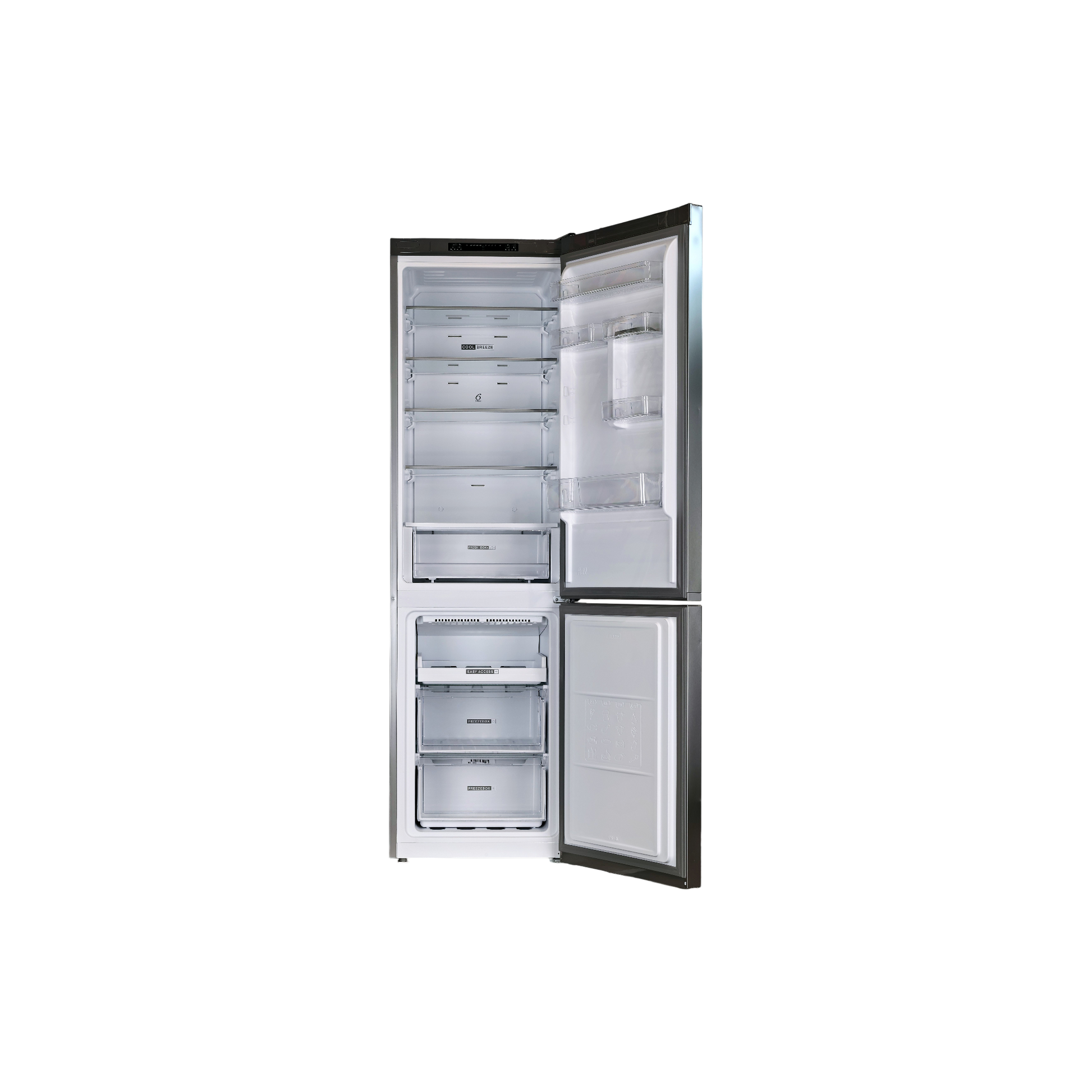 Réfrigérateur Avec Congélateur 367 L Reconditionné WHIRLPOOL W7X93AOX1 : vue de l'intérieur