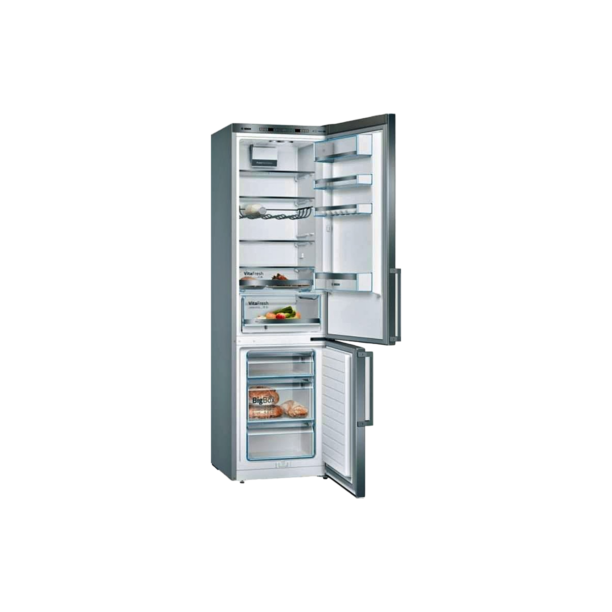 Réfrigérateur Avec Congélateur 343 L Reconditionné BOSCH KGE398IBP : vue de l'intérieur