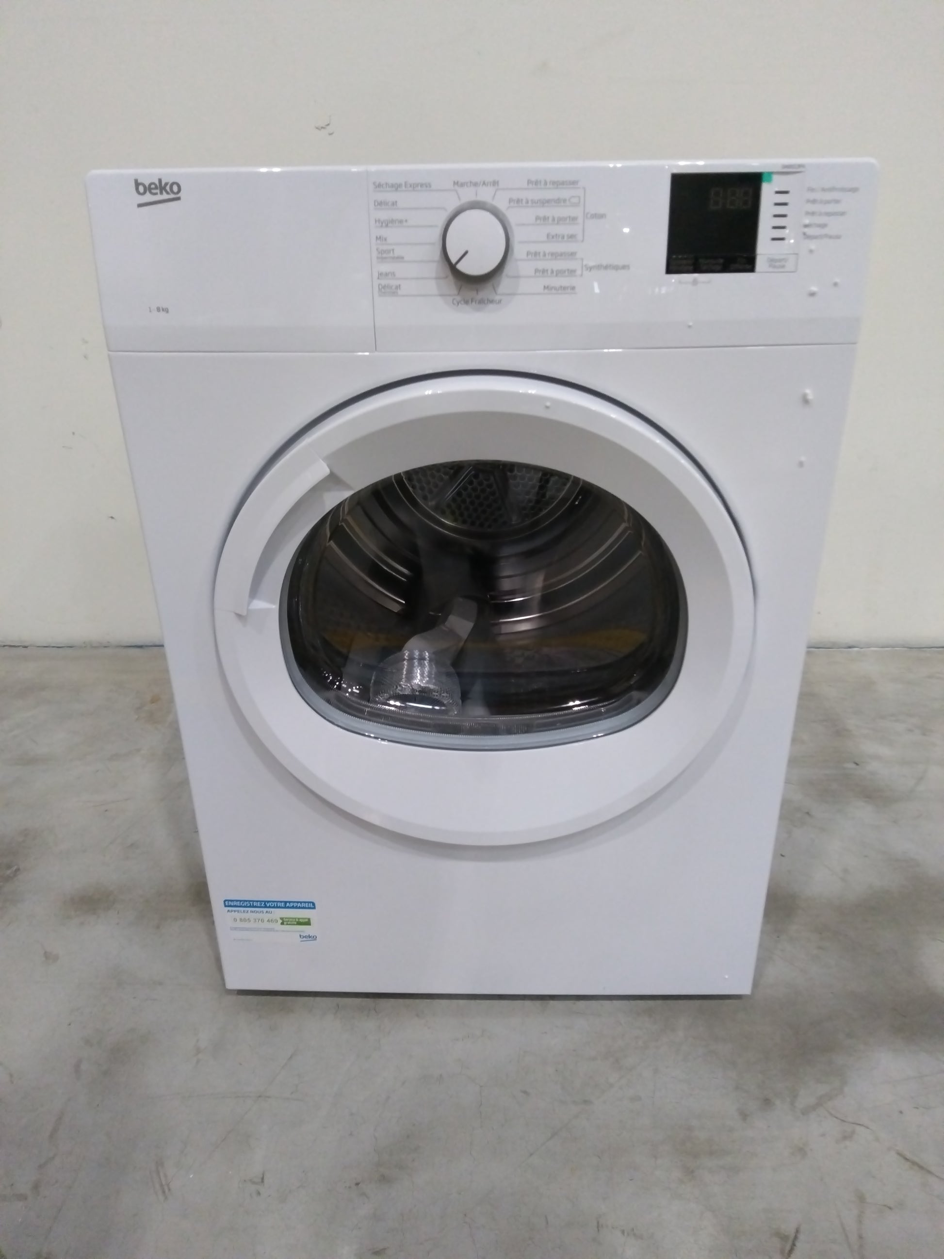 Seche-Linge Evacuation 8 kg Reconditionné BEKO DA8013PA : détails