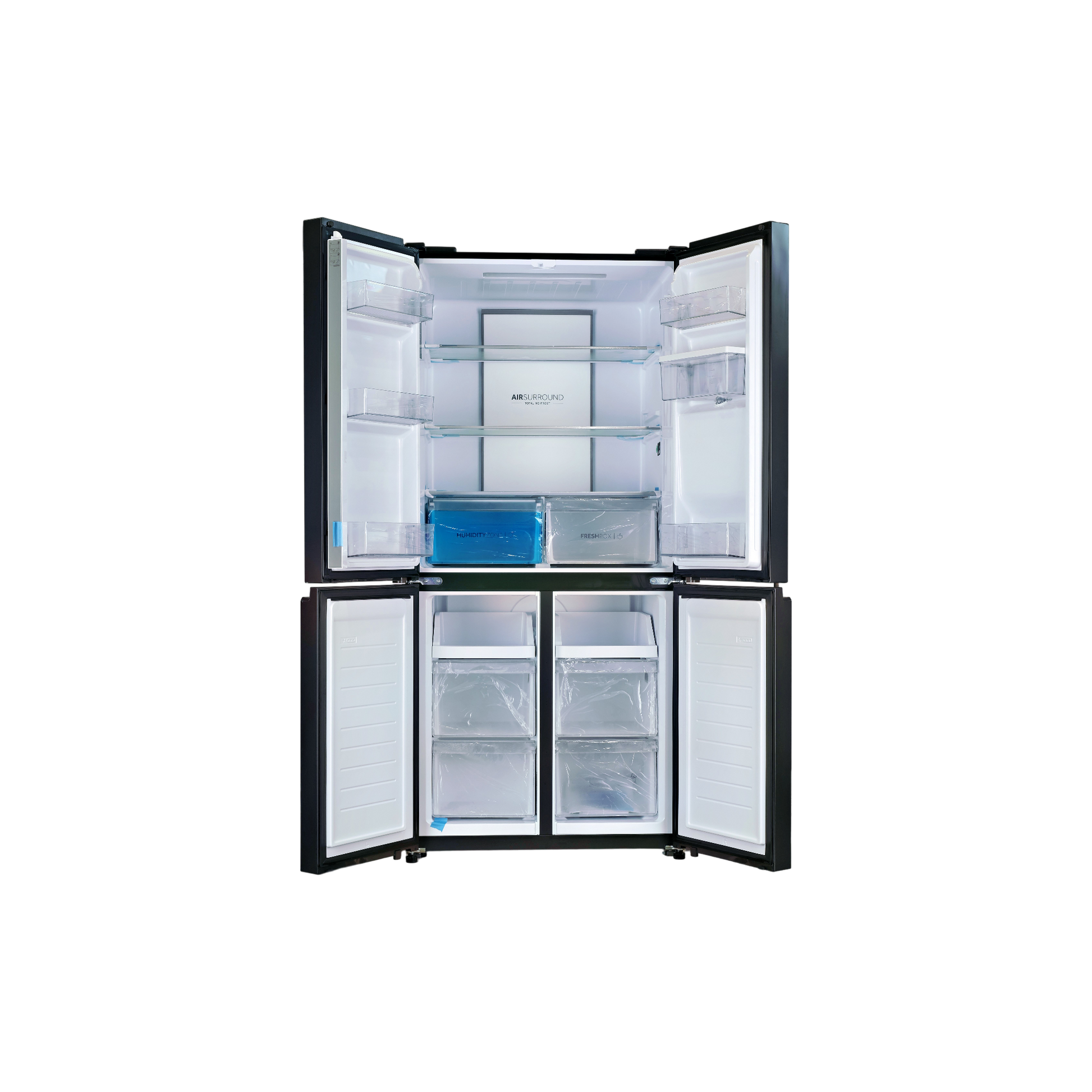 Réfrigérateur Multi-Portes 467 L Reconditionné HAIER HCR7818DWPT : vue de l'intérieur