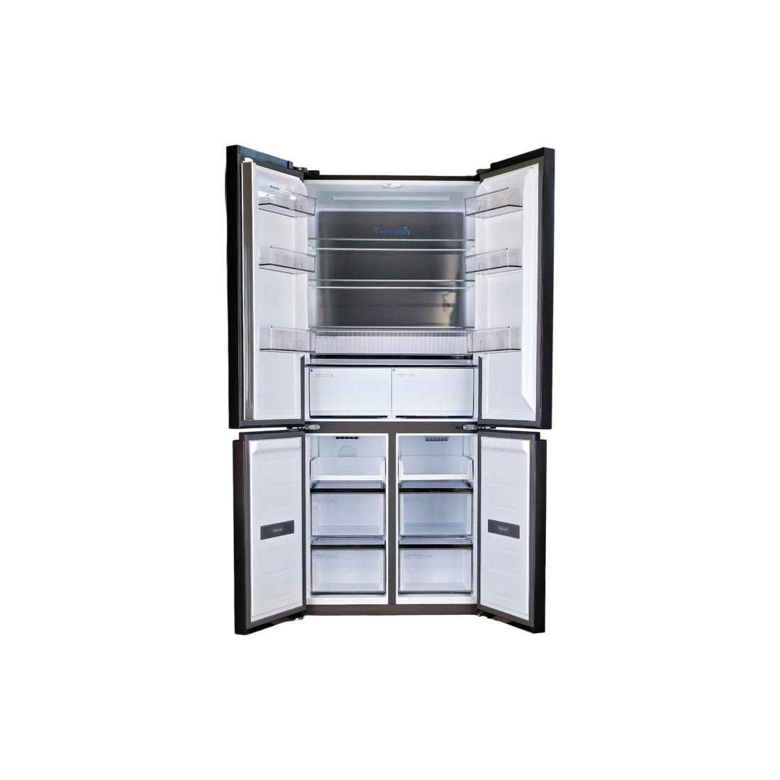 Réfrigérateur Multi-Portes 456 L Reconditionné TCL RC456CXE0 : vue de l'intérieur