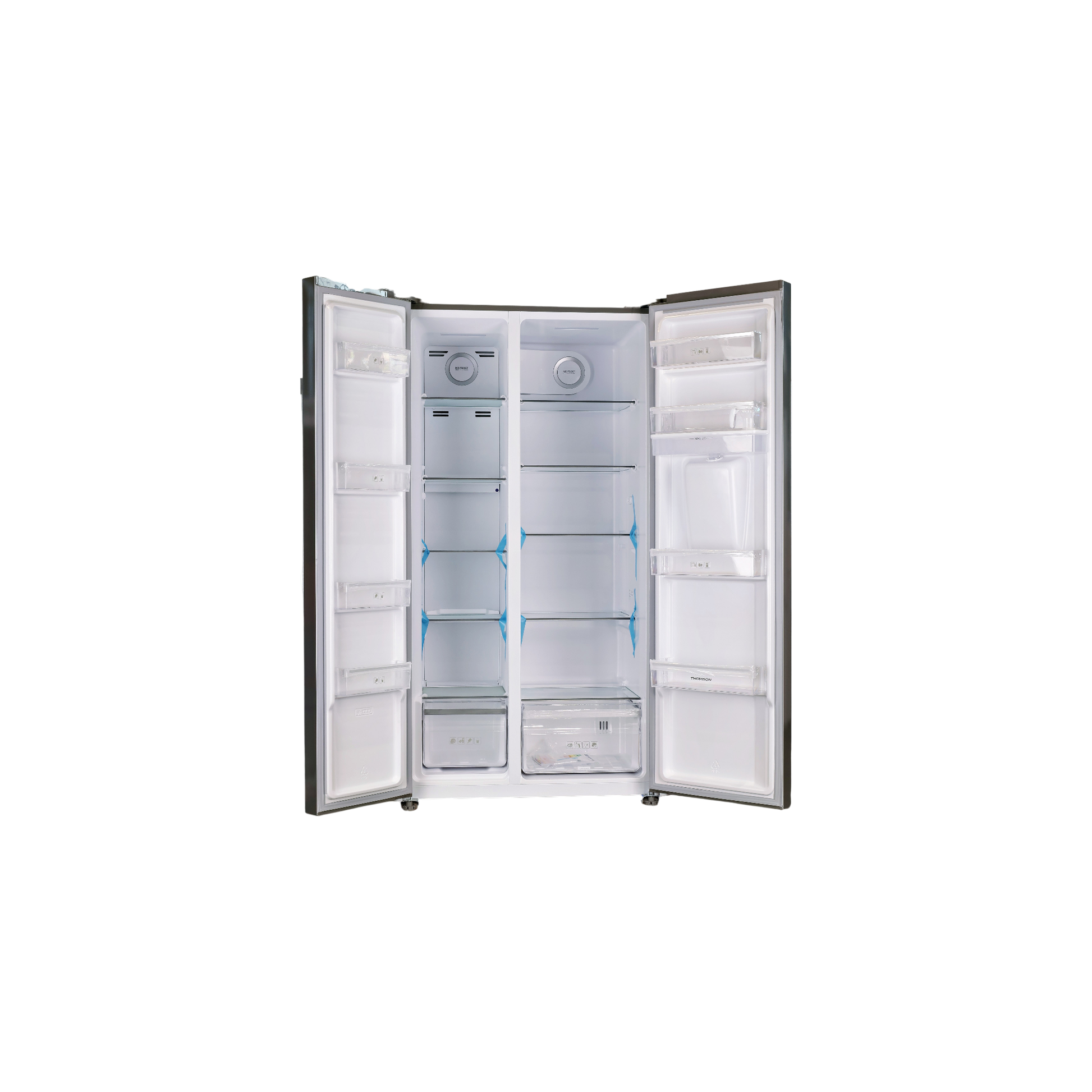 Réfrigérateur Américain 529 L Reconditionné THOMSON THSBS89WDNFSLD : vue de l'intérieur
