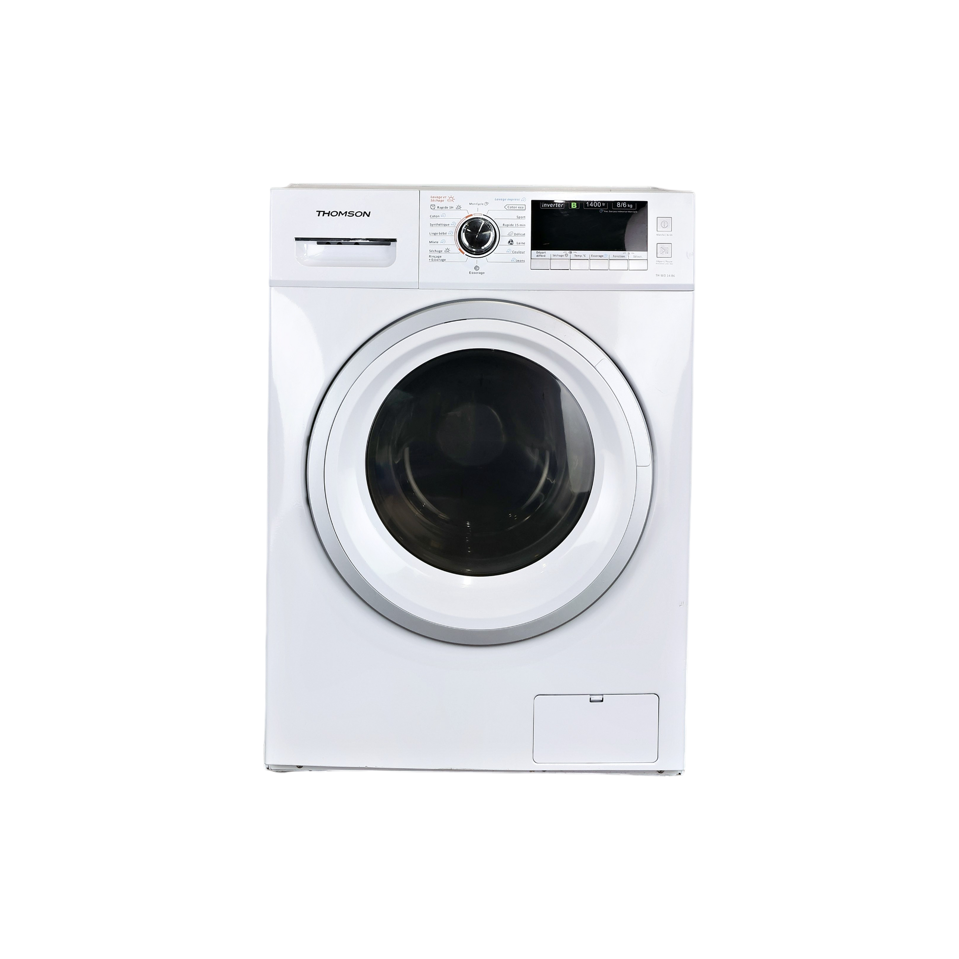 Lave-Linge Sechant 8 kg Reconditionné THOMSON TH WD 1486 : vue de face