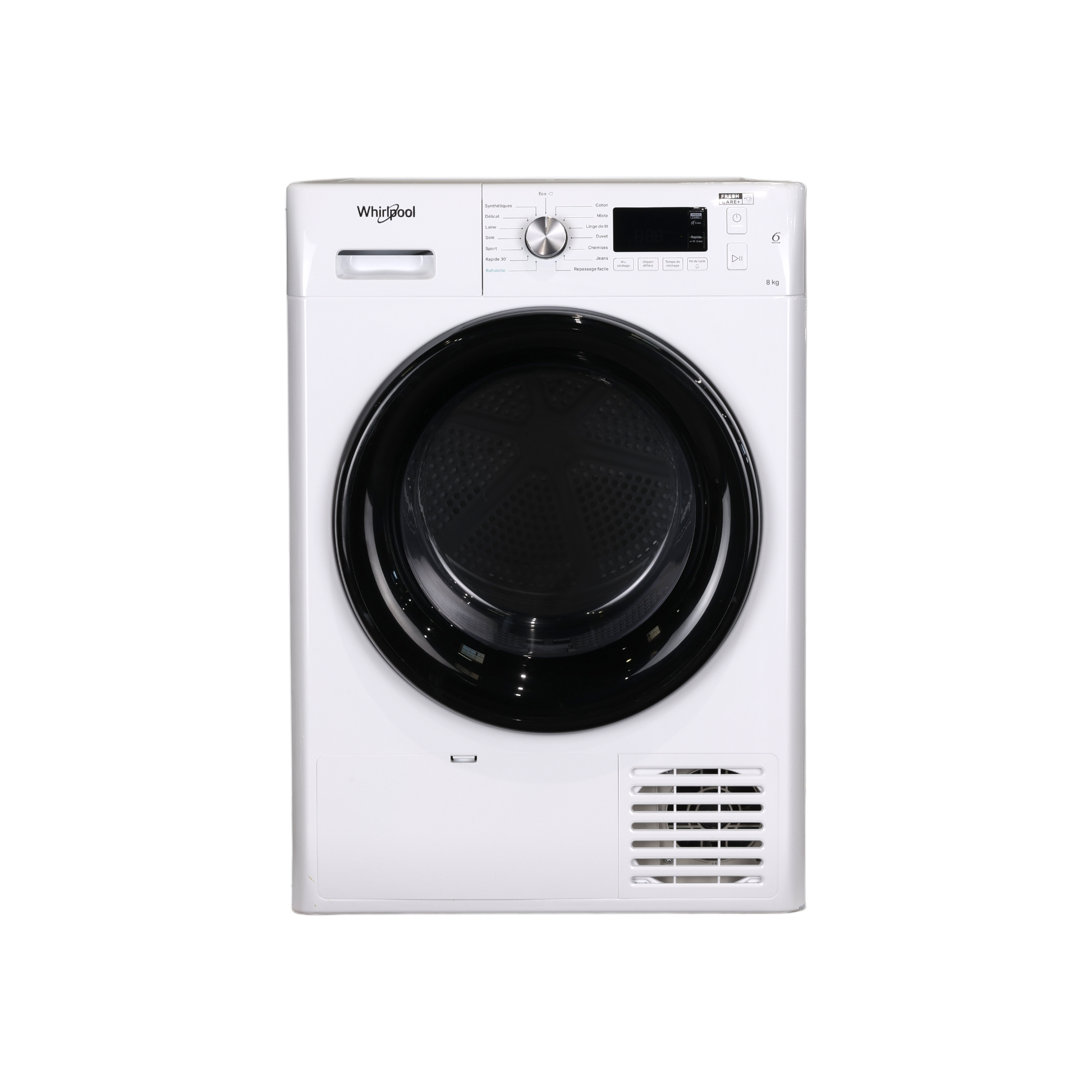 Seche-Linge Pompe À Chaleur 8 kg Reconditionné WHIRLPOOL FFTM1182BFR : vue de face