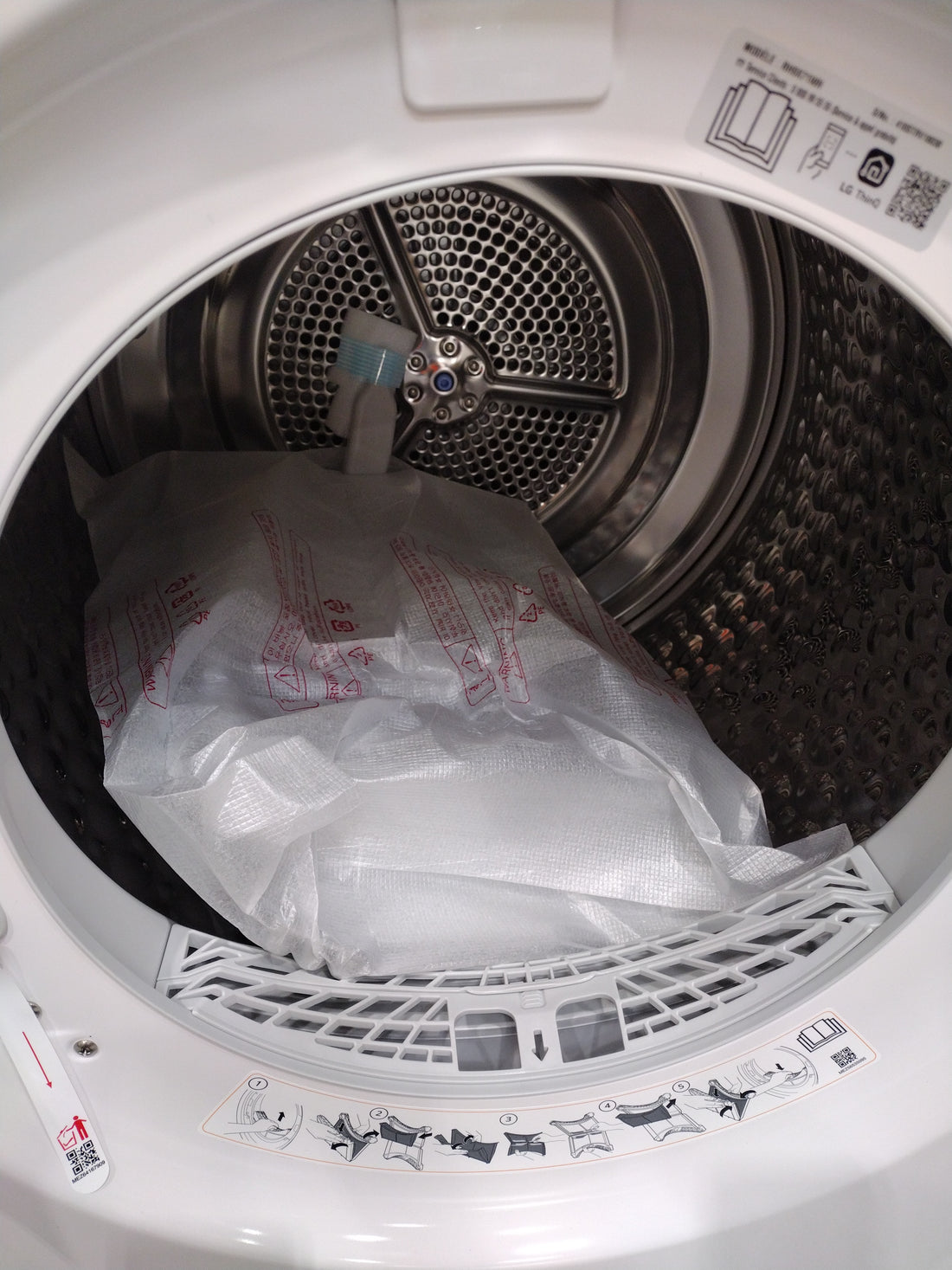 Seche-Linge Pompe À Chaleur 9 kg Reconditionné LG RH9X71WH : détails