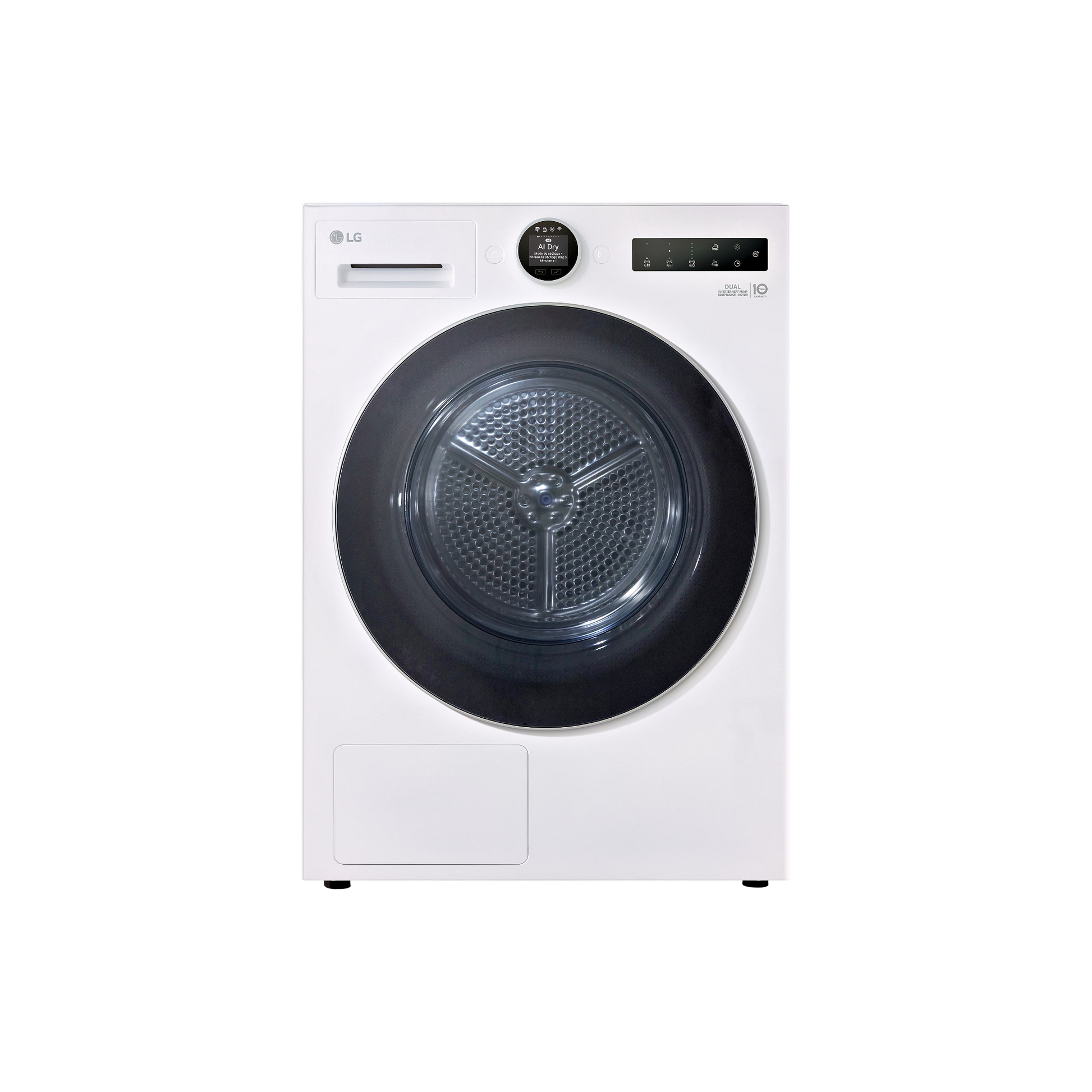Seche-Linge Pompe À Chaleur 9 kg Reconditionné LG RH9X71WH : vue de face