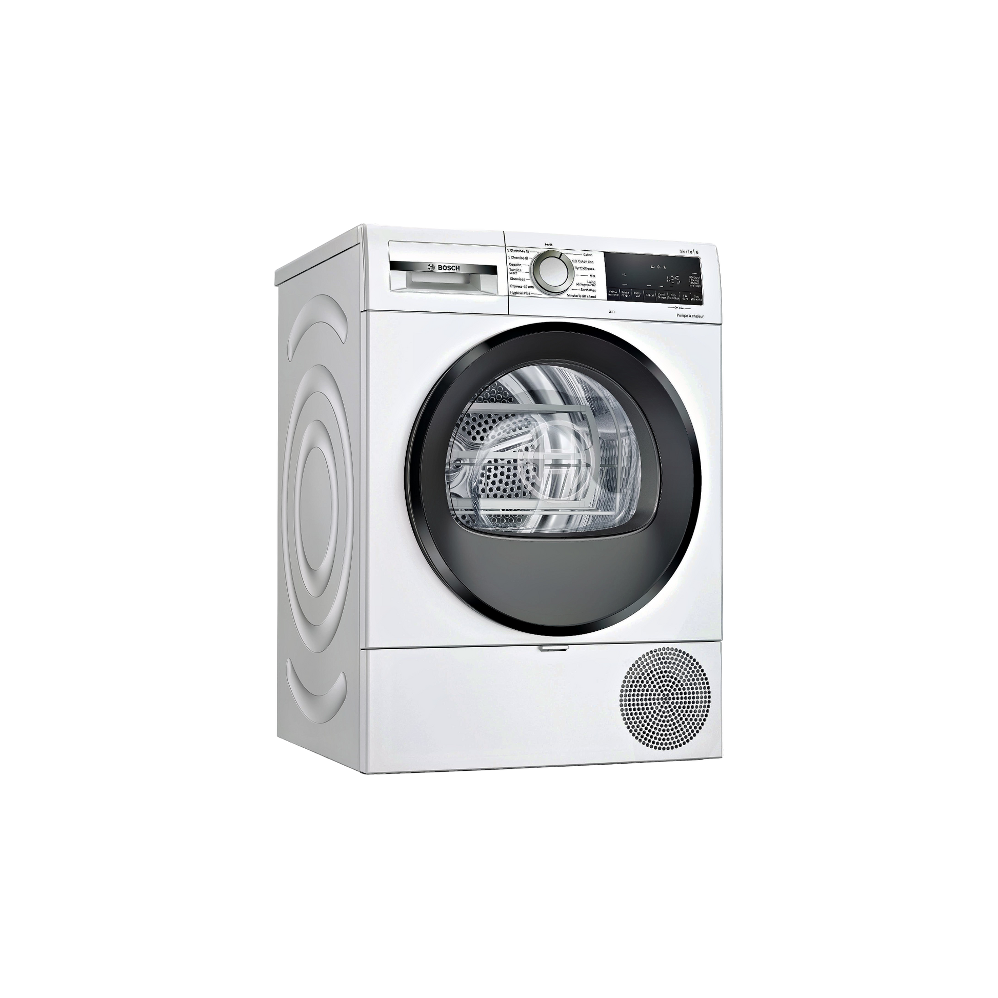 Seche-Linge Pompe À Chaleur 9 kg Reconditionné BOSCH WQG245A0FR : vue du côté droit