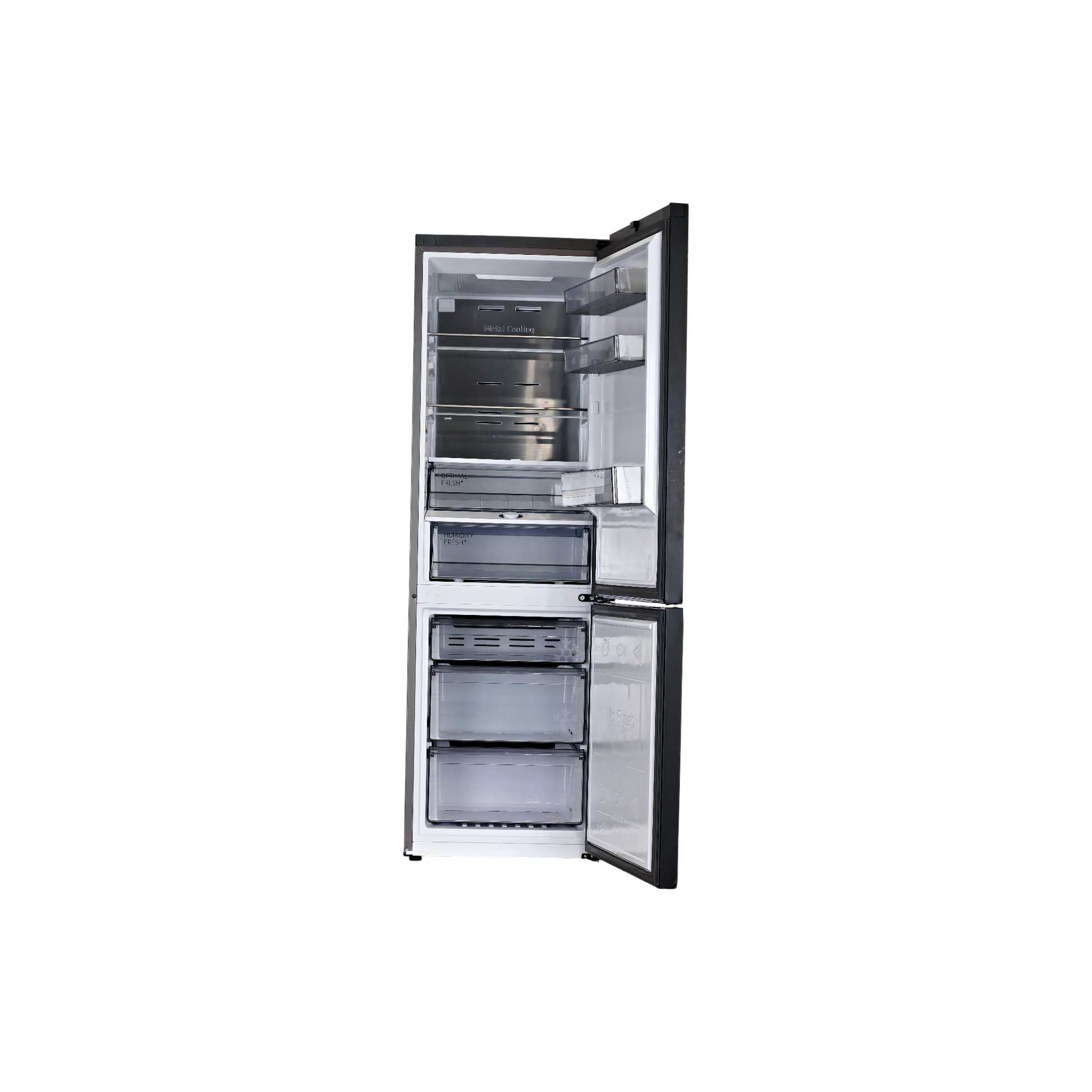 Réfrigérateur Avec Congélateur 344 L Reconditionné SAMSUNG RB34C7B5EB1 : vue de l'intérieur