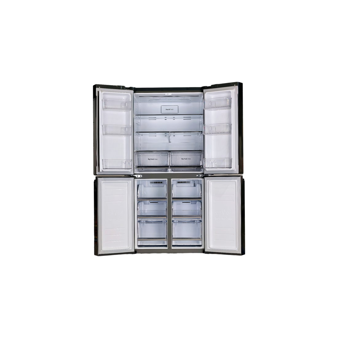 Réfrigérateur Avec Congélateur 530 L Reconditionné LG GMB844PZ4E : vue de l'intérieur