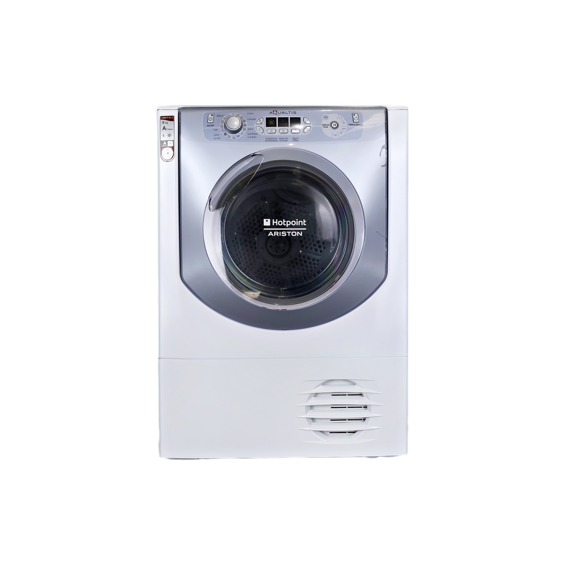 Seche-Linge Condensation 8 kg Reconditionné HOTPOINT AAQCF81U : vue de face