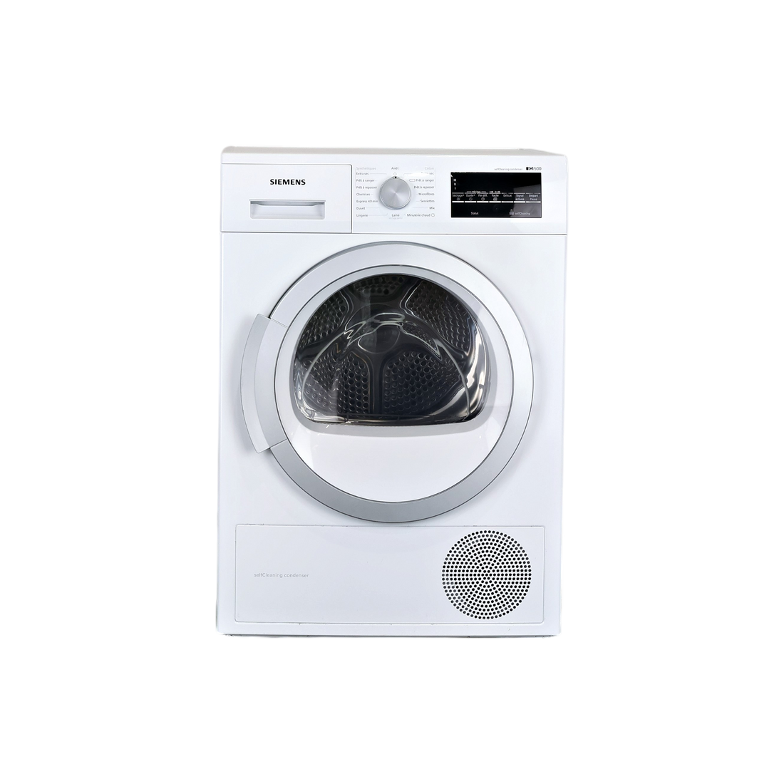Seche-Linge Pompe À Chaleur 9 kg Reconditionné SIEMENS WT47W490FF : vue de face