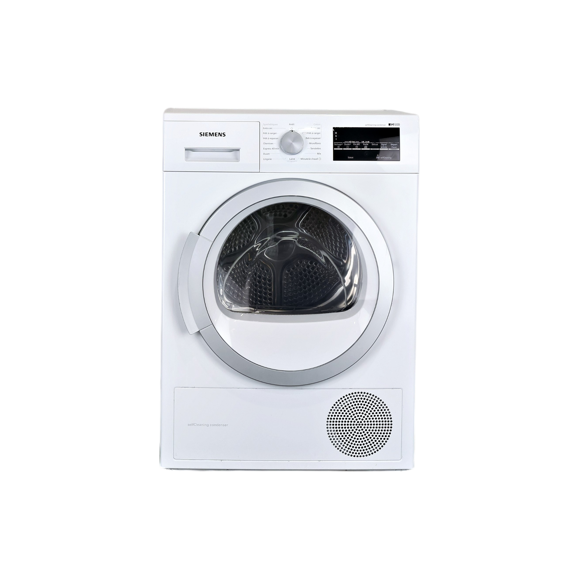 Seche-Linge Pompe À Chaleur 9 kg Reconditionné SIEMENS WT47W490FF : vue de face