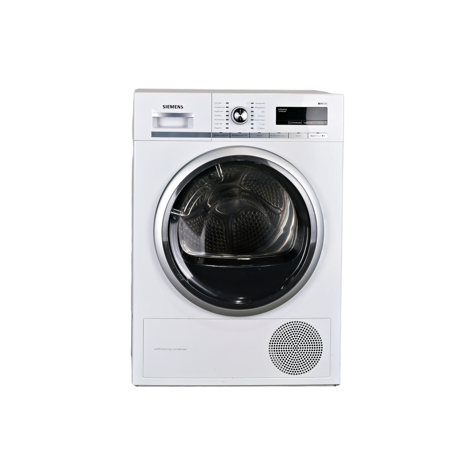 Seche-Linge Pompe À Chaleur 8 kg Reconditionné SIEMENS WT47W560 : vue de face