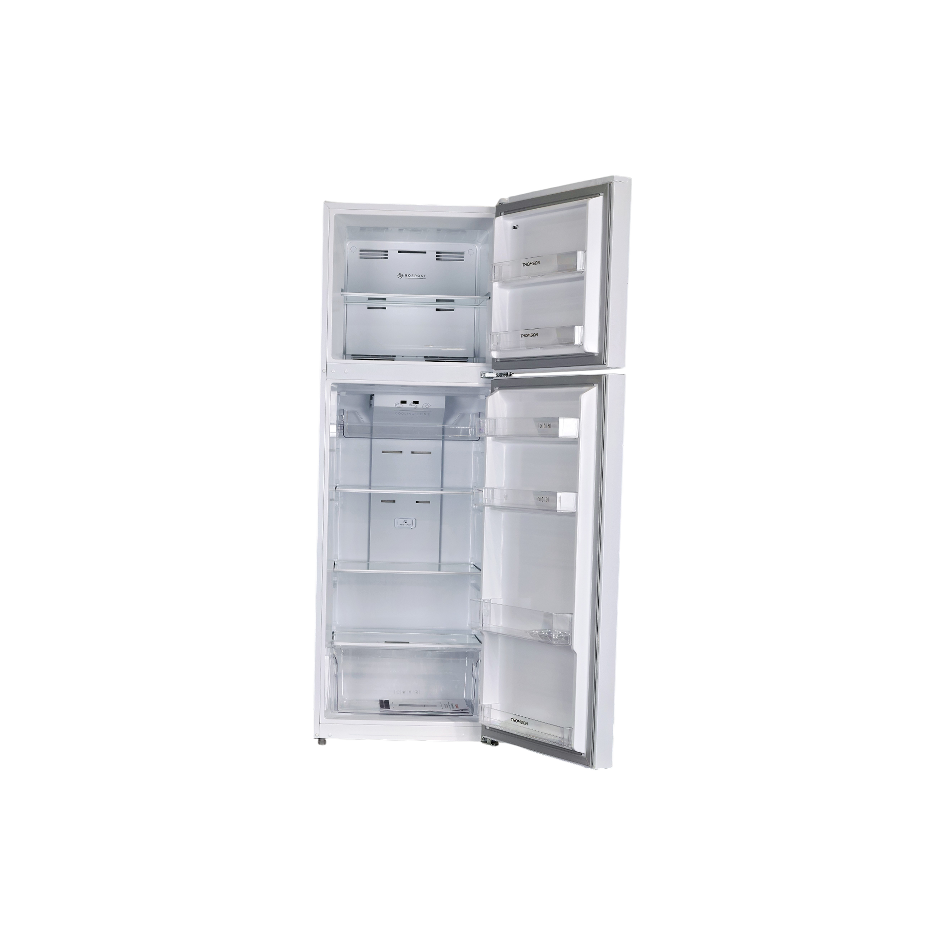 Réfrigérateur Avec Congélateur 318 L Reconditionné THOMSON THD315NFWH : vue de l'intérieur