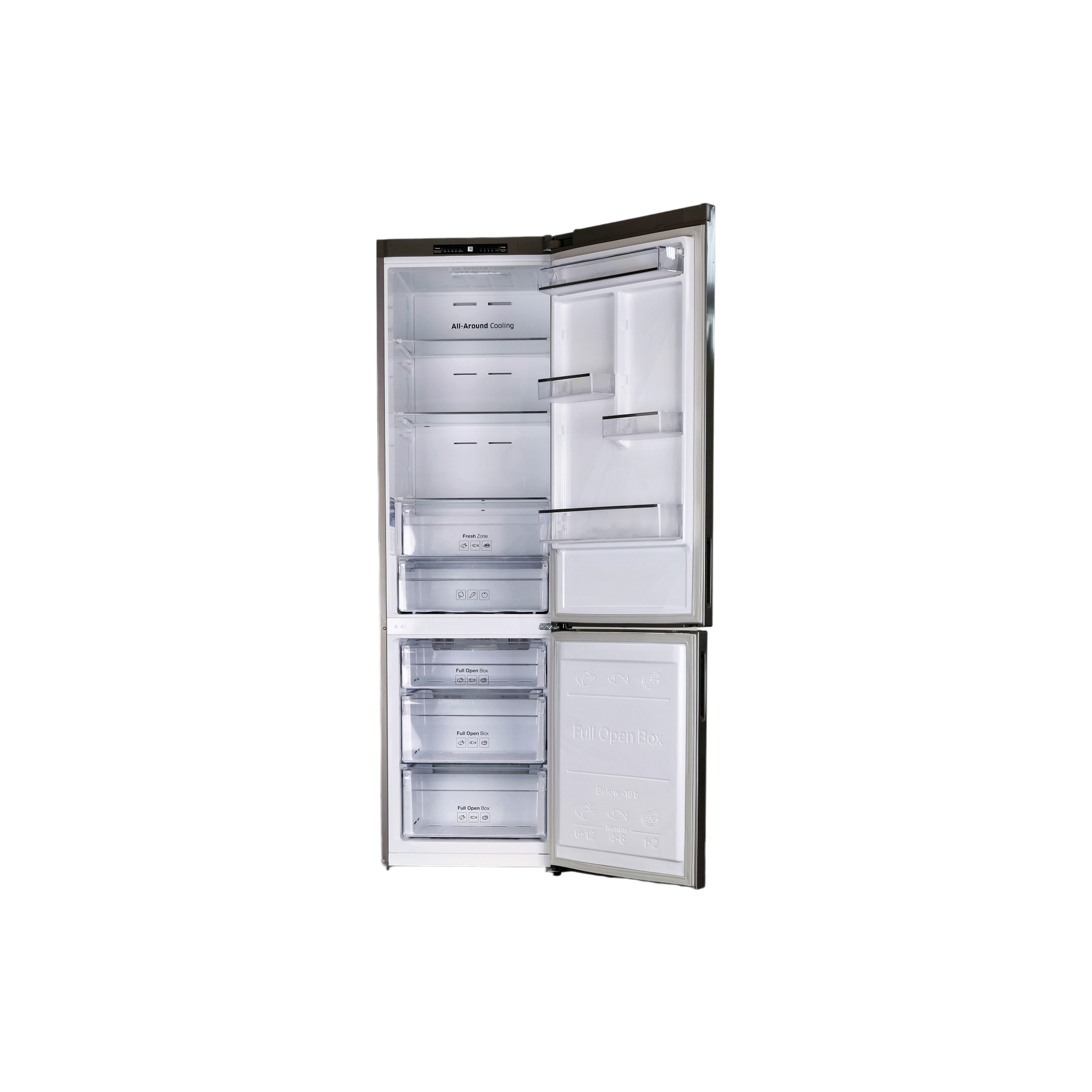 Réfrigérateur Avec Congélateur 367 L Reconditionné SAMSUNG RB37J5025SA : vue de l'intérieur