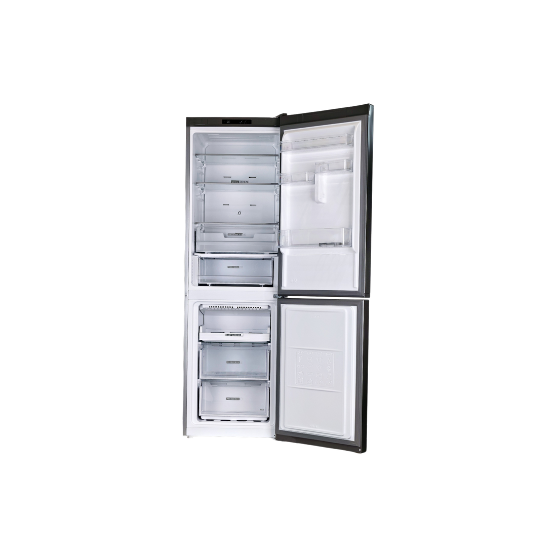 Réfrigérateur Avec Congélateur 335 L Reconditionné WHIRLPOOL W7X 82I OX : vue de l'intérieur