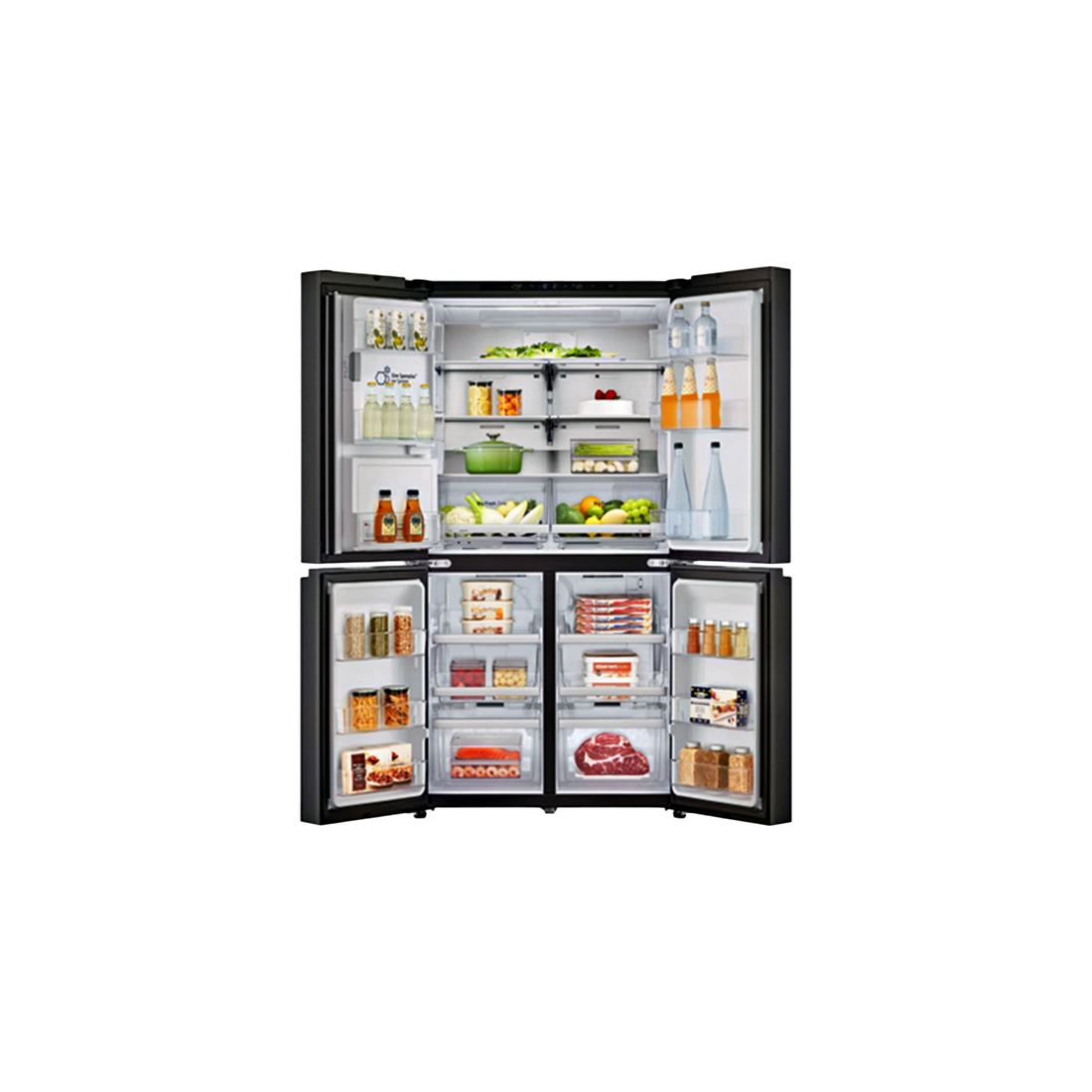 Réfrigérateur Multi-Portes 641 L Reconditionné LG GML960EVBE : vue de l'intérieur