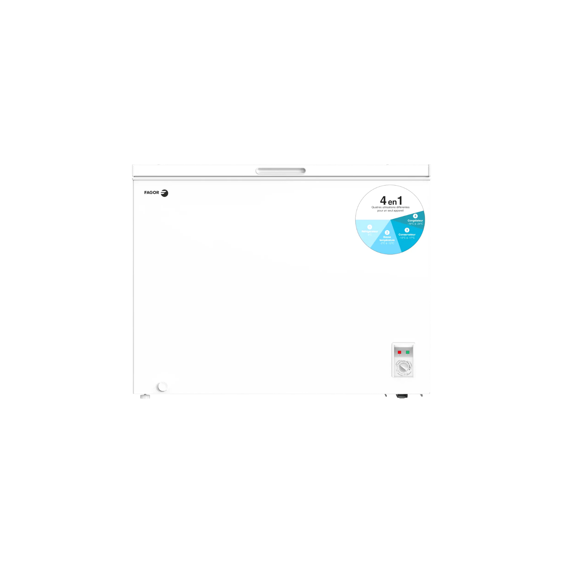 Congélateur Coffre 254 L Reconditionné FAGOR FCC260EE : vue de face