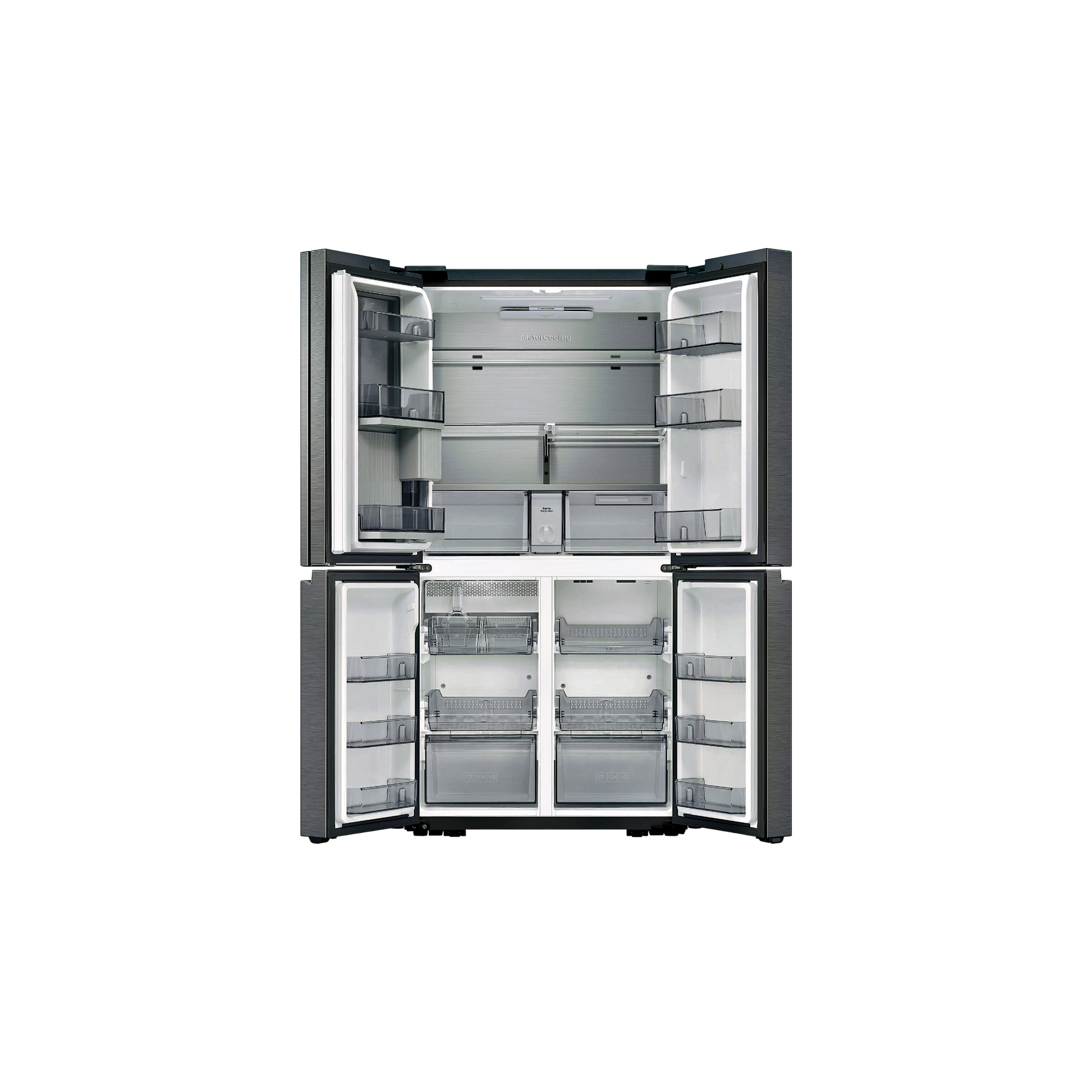 Réfrigérateur Multi-Portes 646 L Reconditionné SAMSUNG RF65DG960ESL : vue de l'intérieur