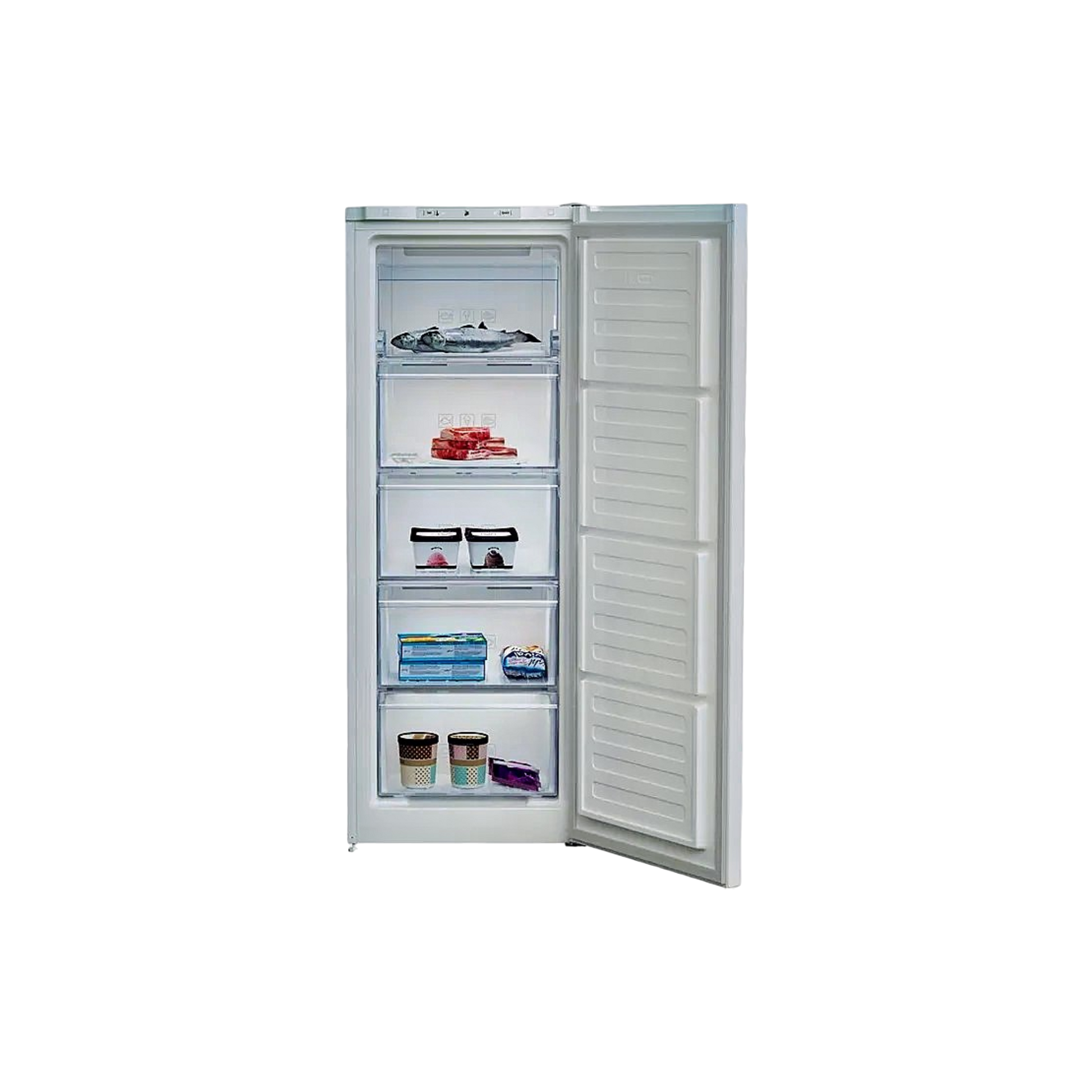 Congélateur Armoire 177 L Reconditionné BEKO RFNM200E40WN : vue de l'intérieur