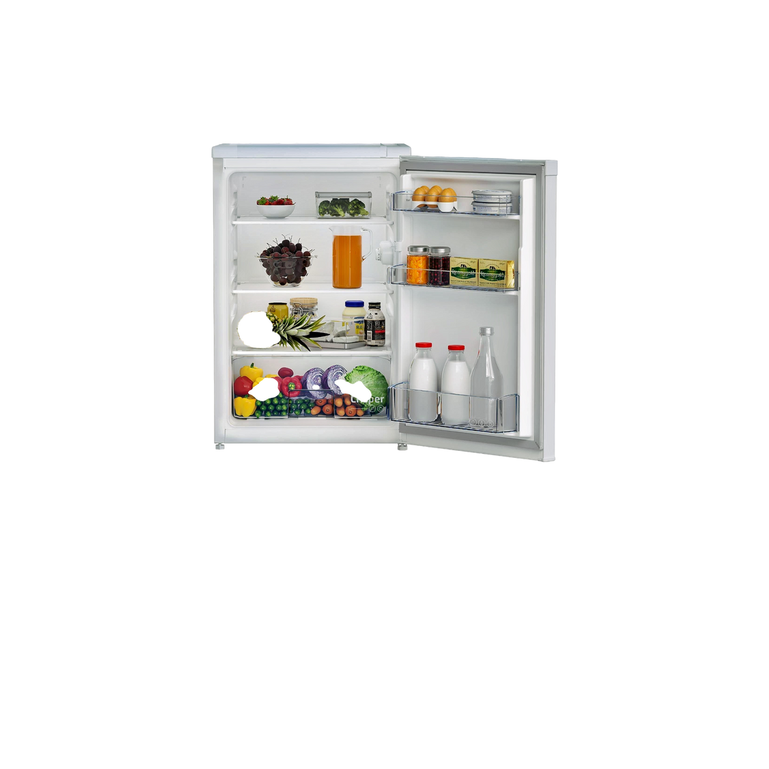 Réfrigérateur Compact 128 L Reconditionné BEKO TSE1504FN : vue de l'intérieur